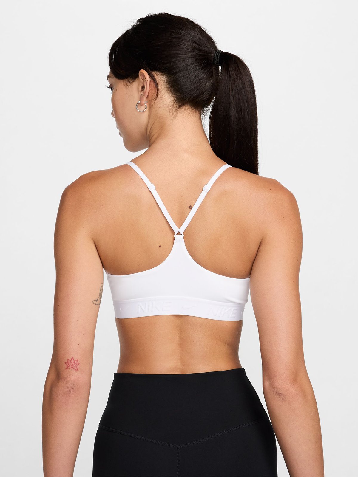 Nike Indy Dri-Fit Light-Support Padded Bra White / Stone Mauve