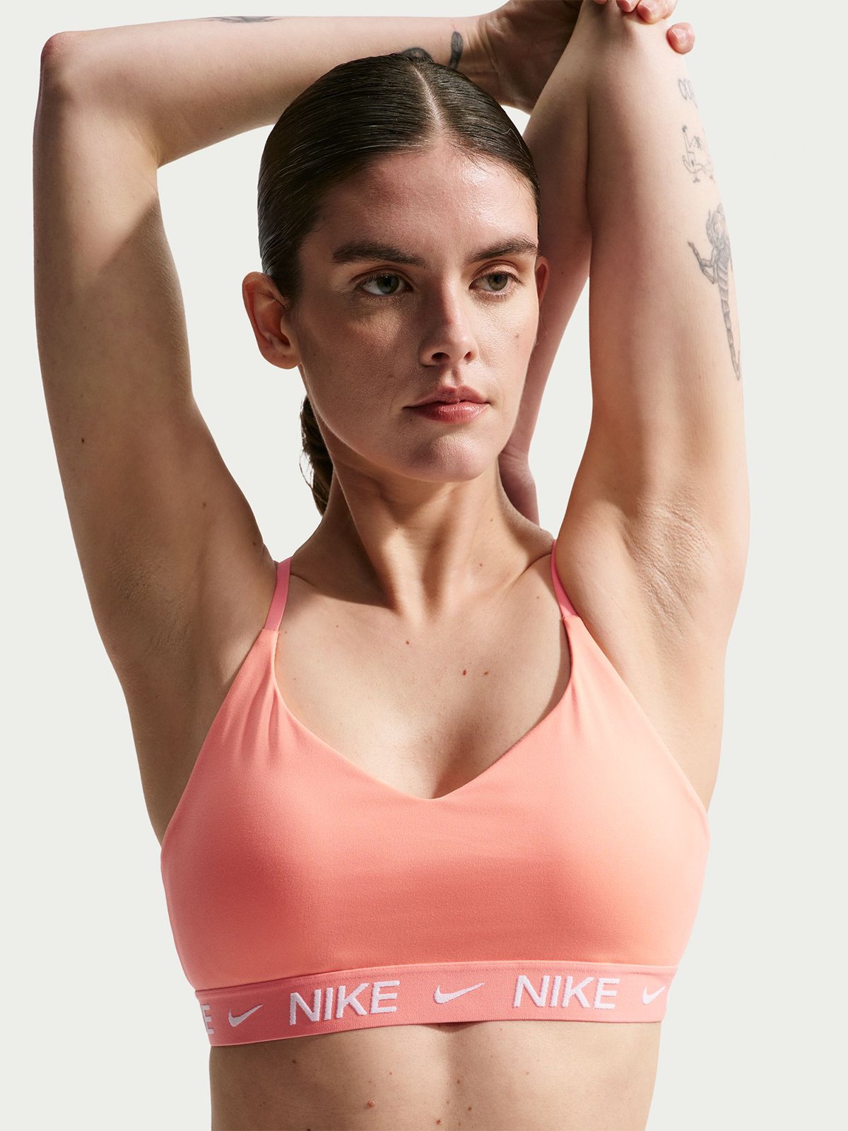 Nike Indy Dri-Fit Light-Support Padded Bra Oransje