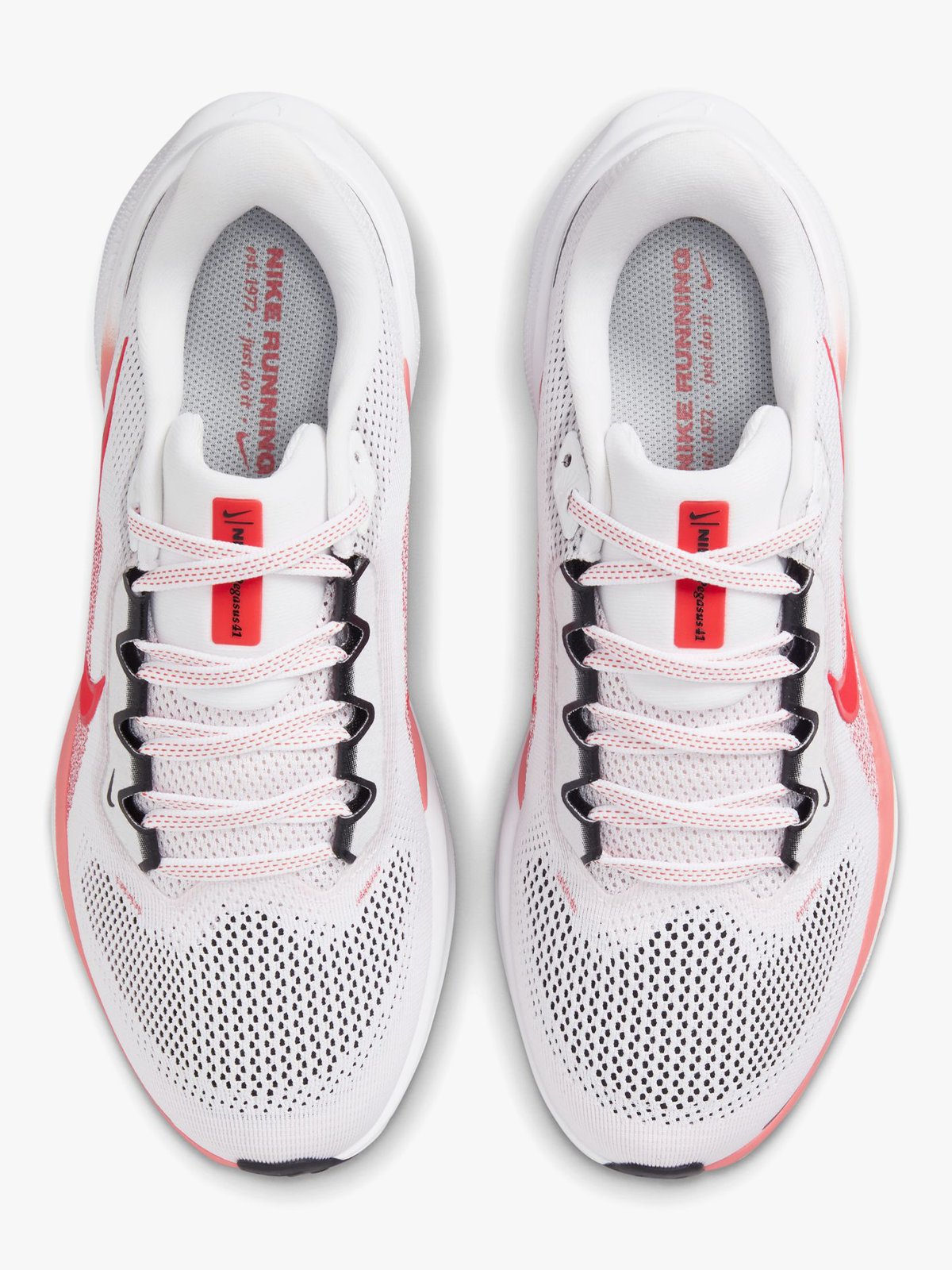 Nike Pegasus 41 White / Bright Crimson / Magic Ember / Black