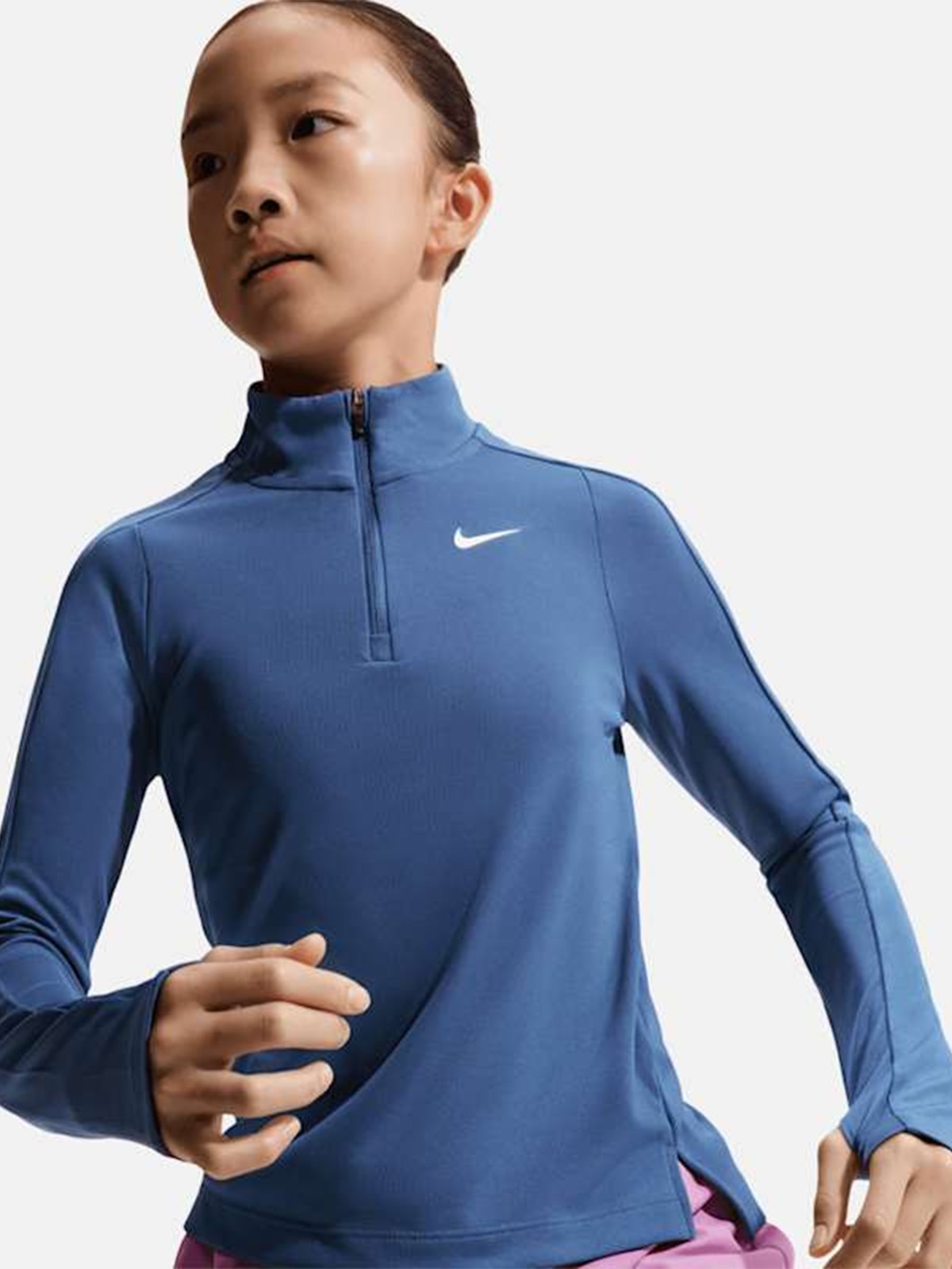 Nike Half Zip Top Blå