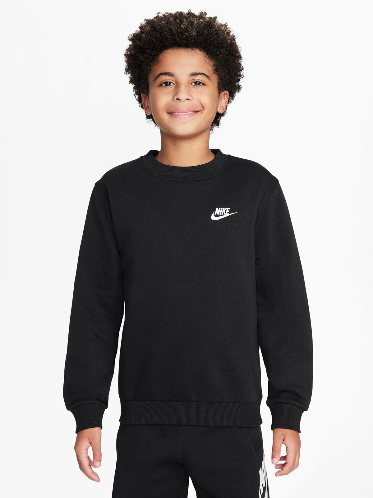 Nike Sportswear Club Fleece Crew Black / White