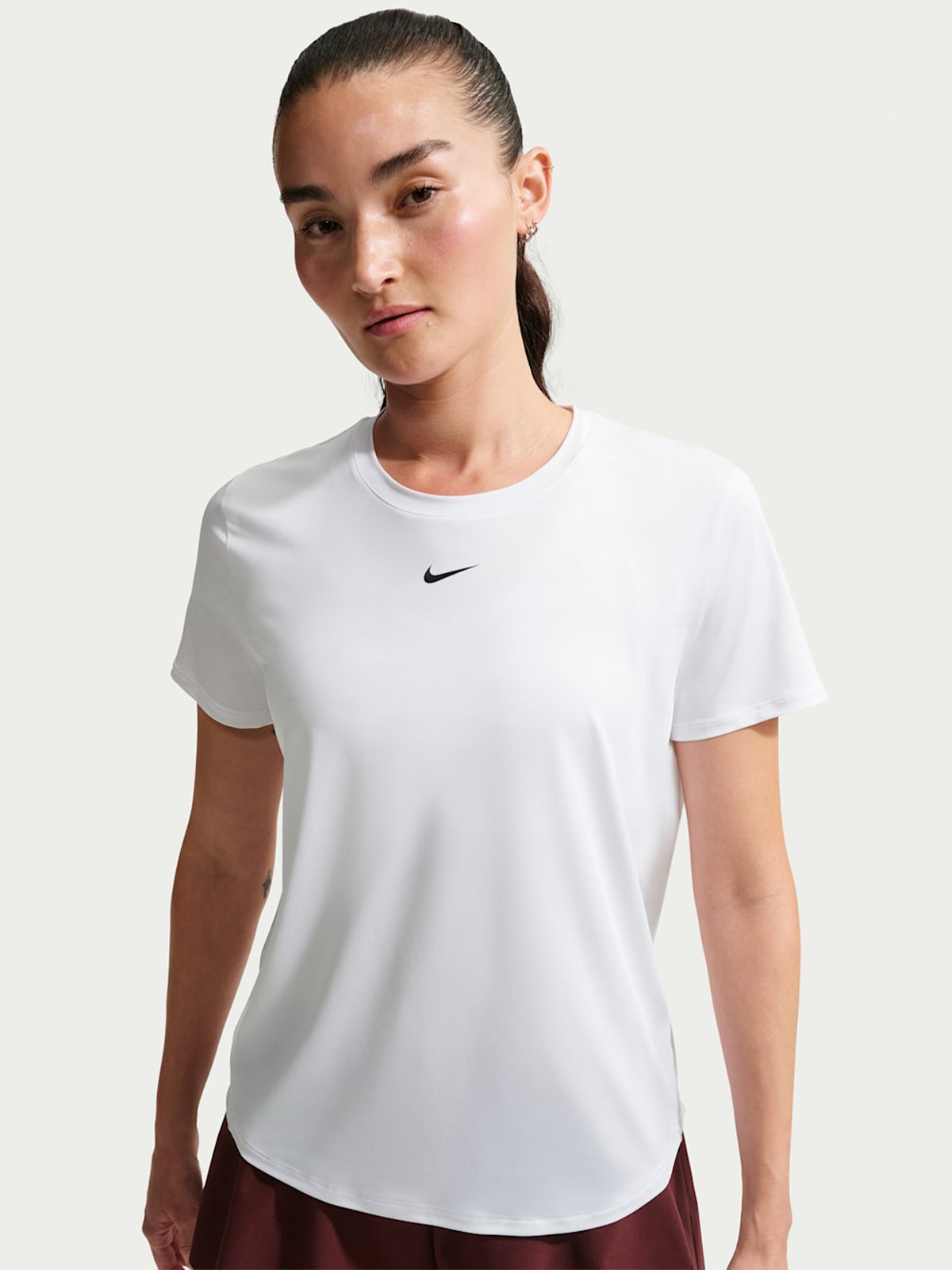 Nike One Classic Dri-Fit Short Sleeve Top White / Black