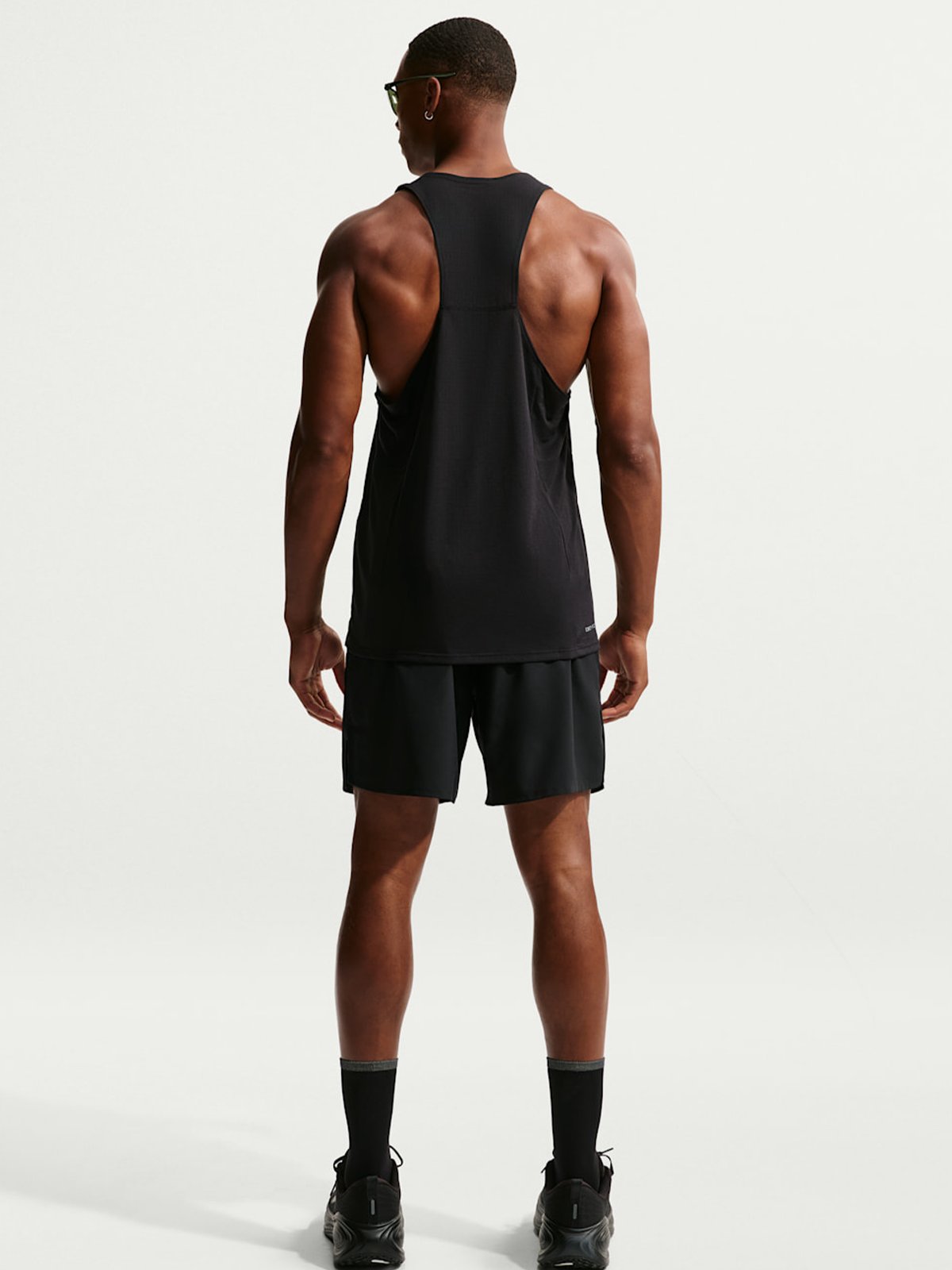 Nike Fast Dri-Fit Running Singlet Black / Reflective Silver