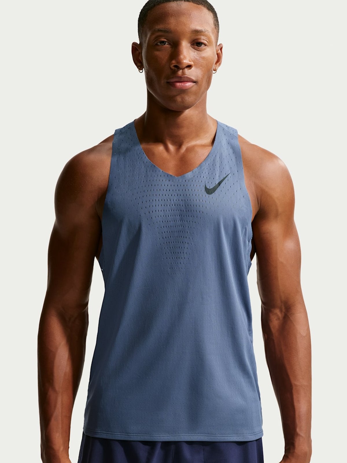 Nike AeroSwift Dri-Fit ADV Running Singlet Diffused Blue / Black
