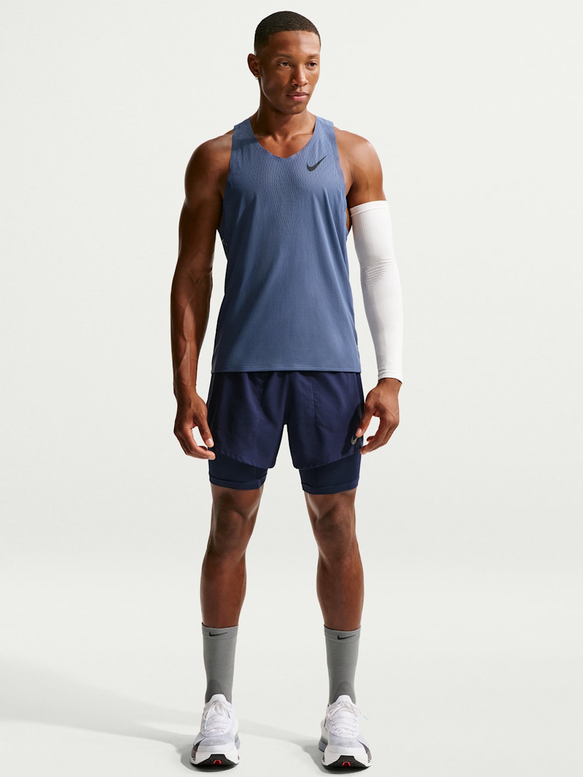 Nike AeroSwift Dri-Fit ADV Running Singlet Diffused Blue / Black