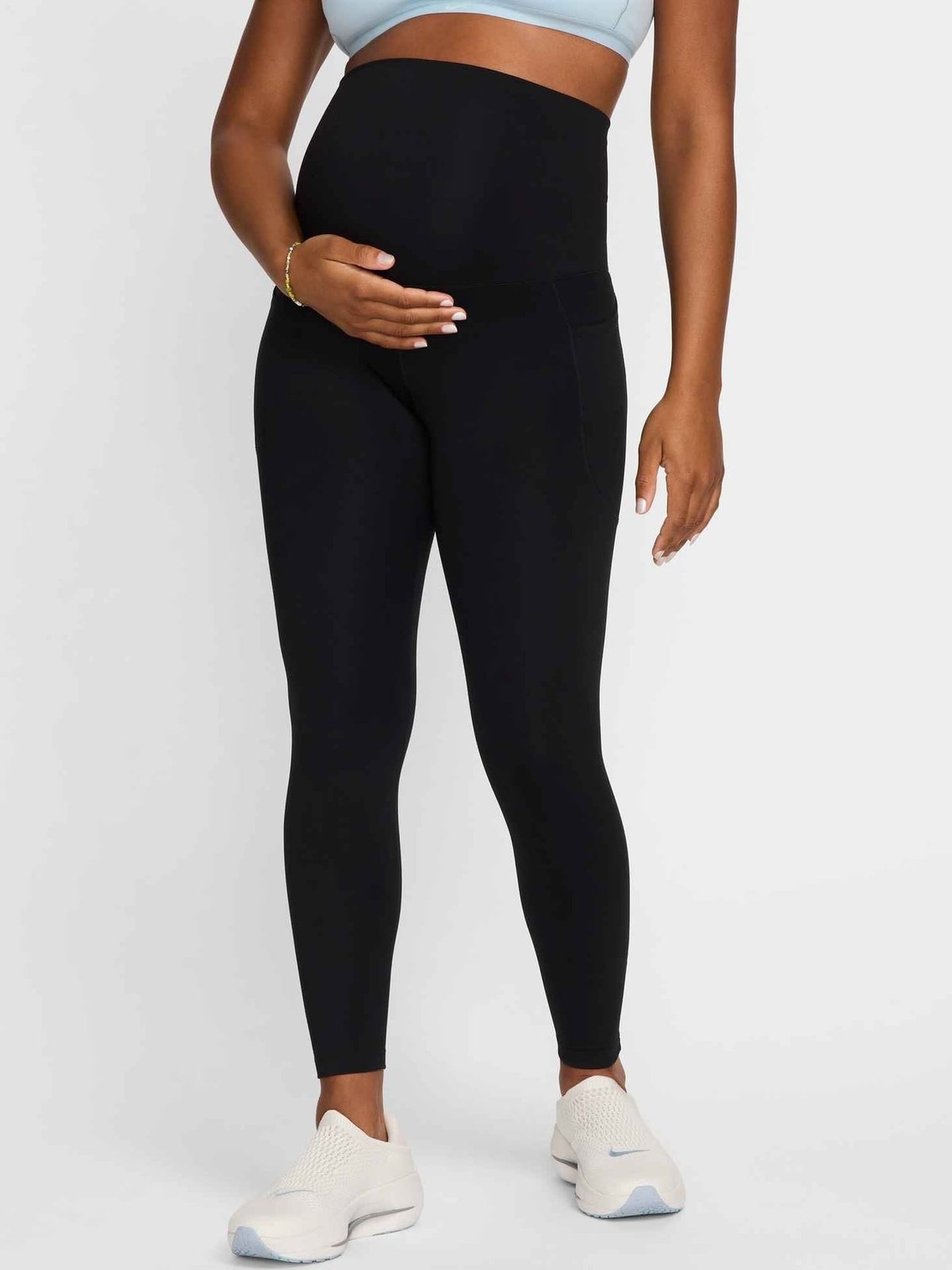 Nike One Maternity Dri-Fit High-Waisted 7/8 Pocket Tights Black