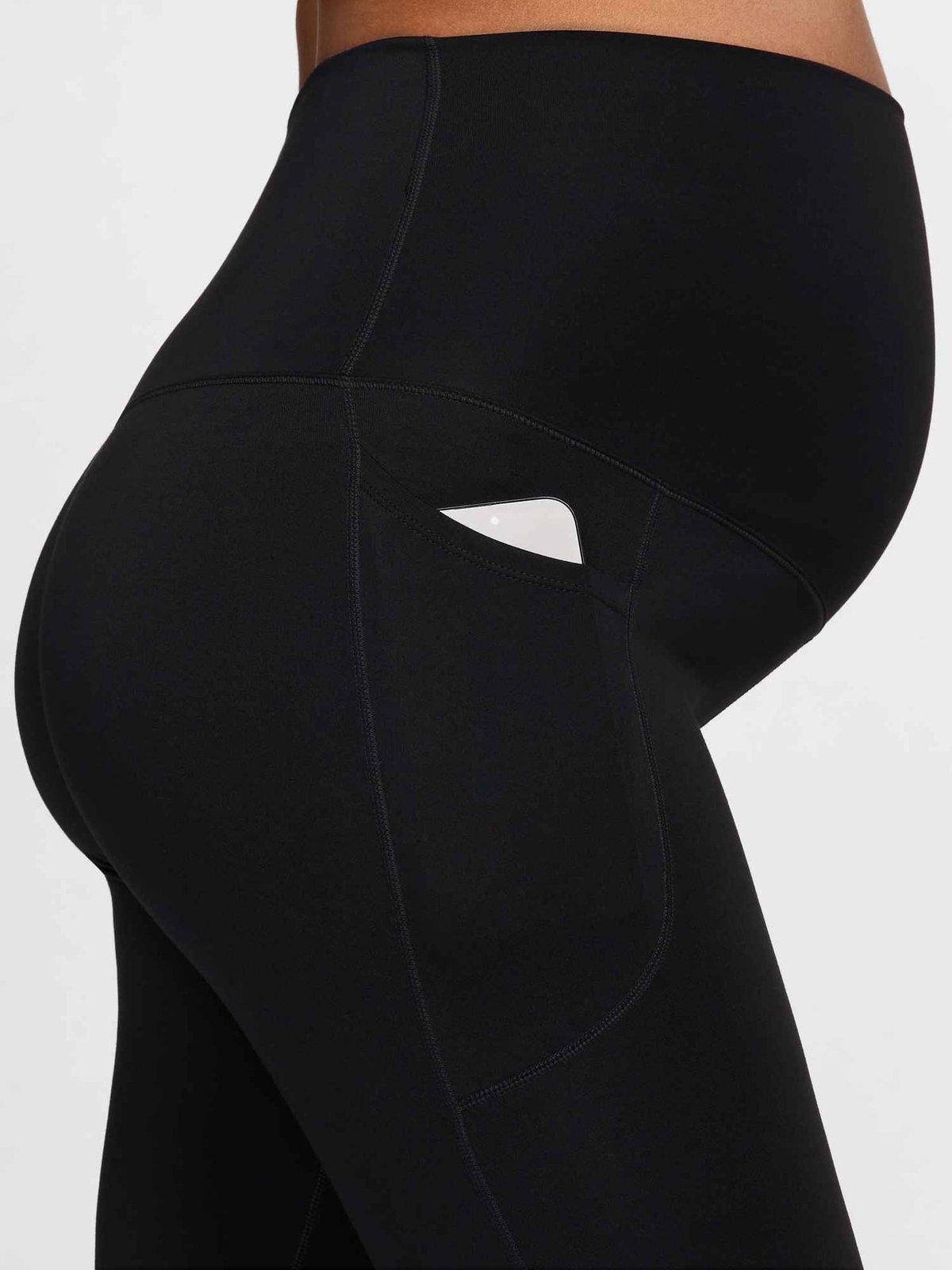 Nike One Maternity Dri-Fit High-Waisted 7/8 Pocket Tights Black