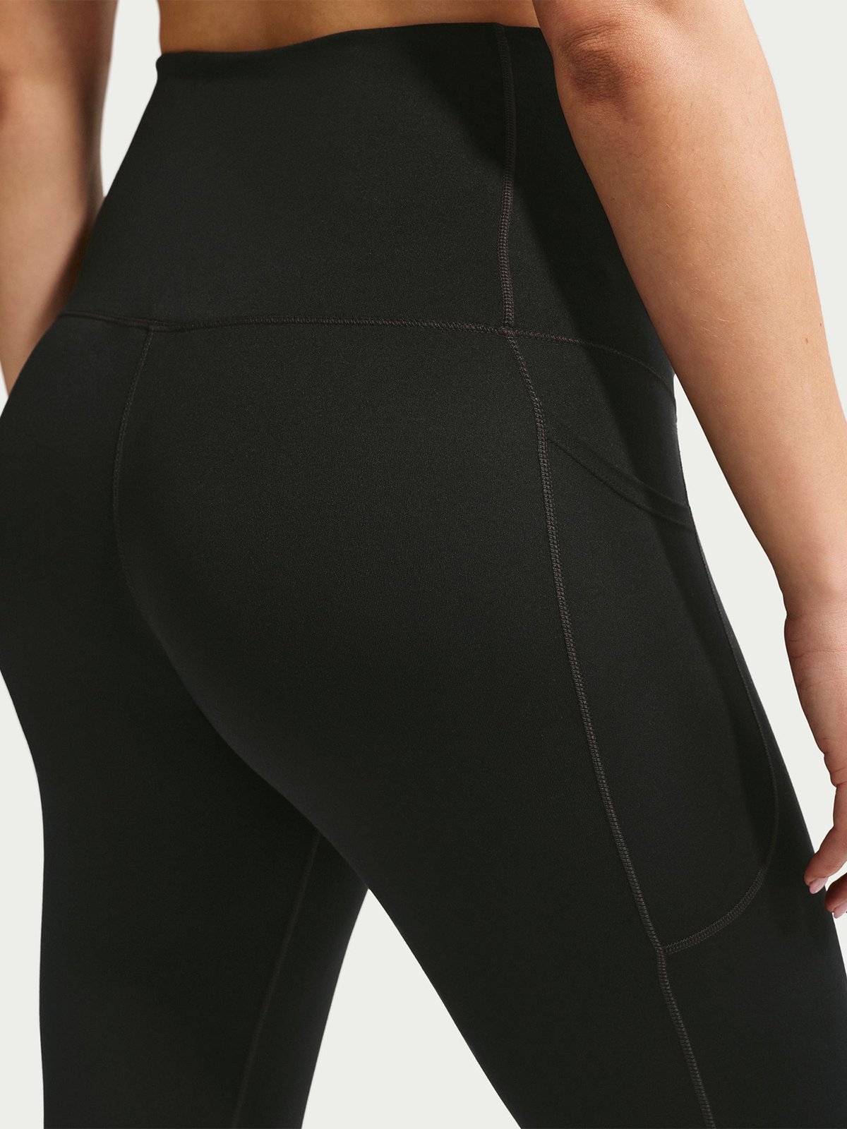 Nike One Maternity Dri-Fit High-Waisted 7/8 Pocket Tights Black / White