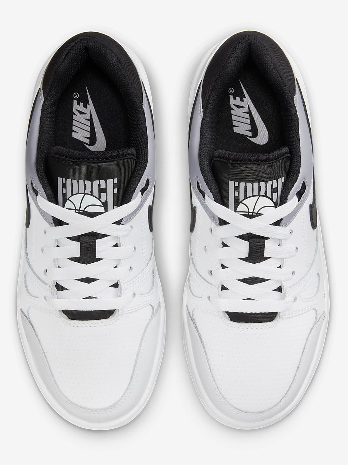 Nike Full Force Low Hvit/Pewter/Svart/Svart