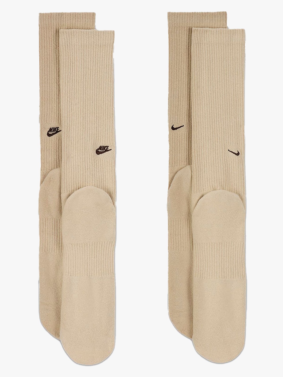 Nike Everyday Cushioned Crew Socks 2pk Sanddrift/Earth