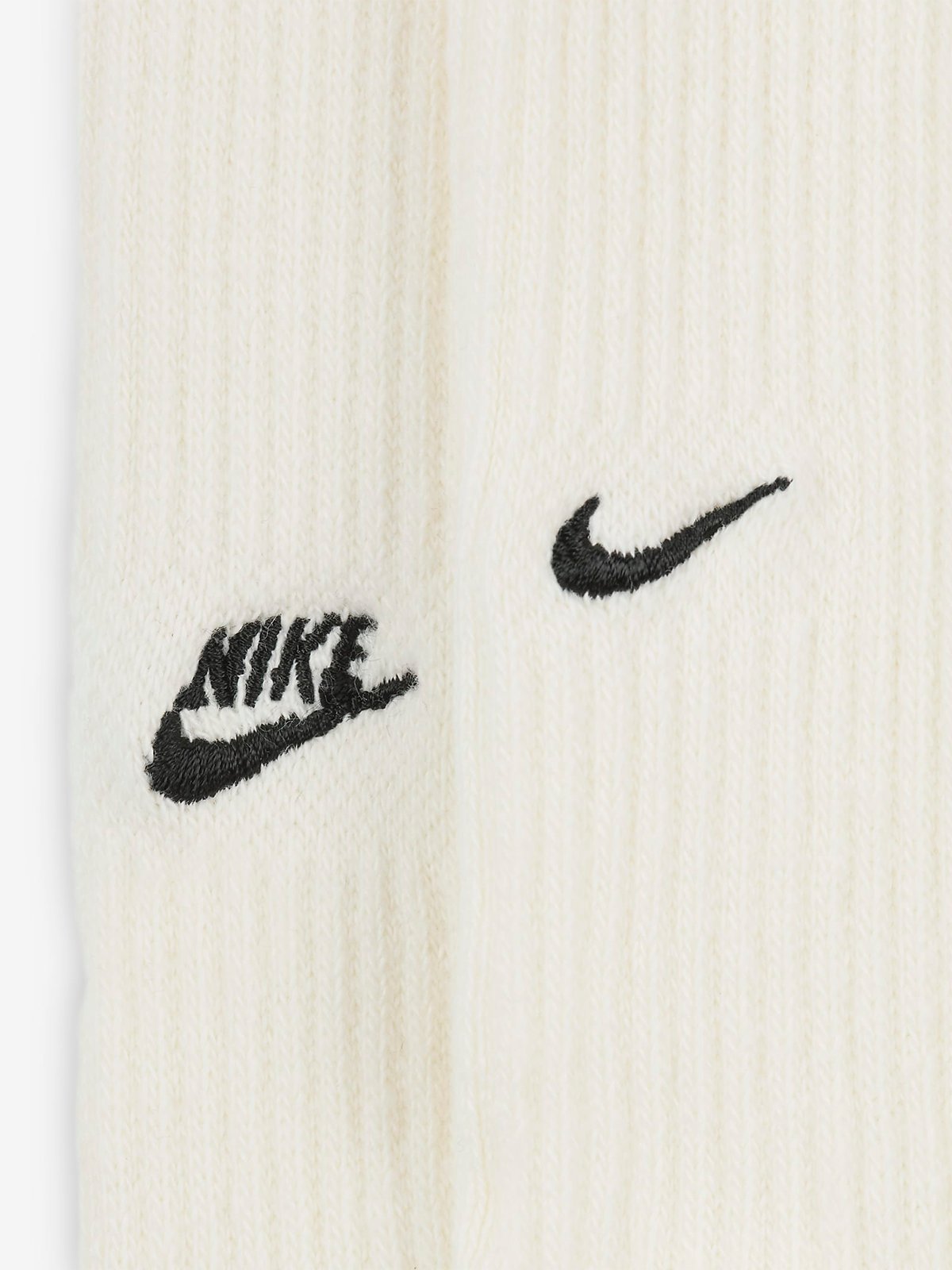Nike Everyday Cushioned Crew Socks 2pk Sail / Black
