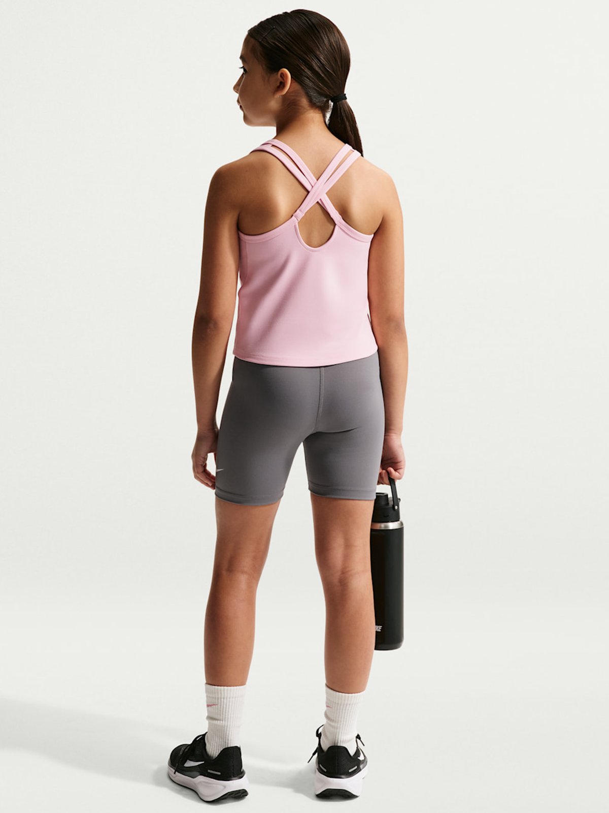 Nike One Fitted Dri-FIT Tank Top Medium Soft Pink / White