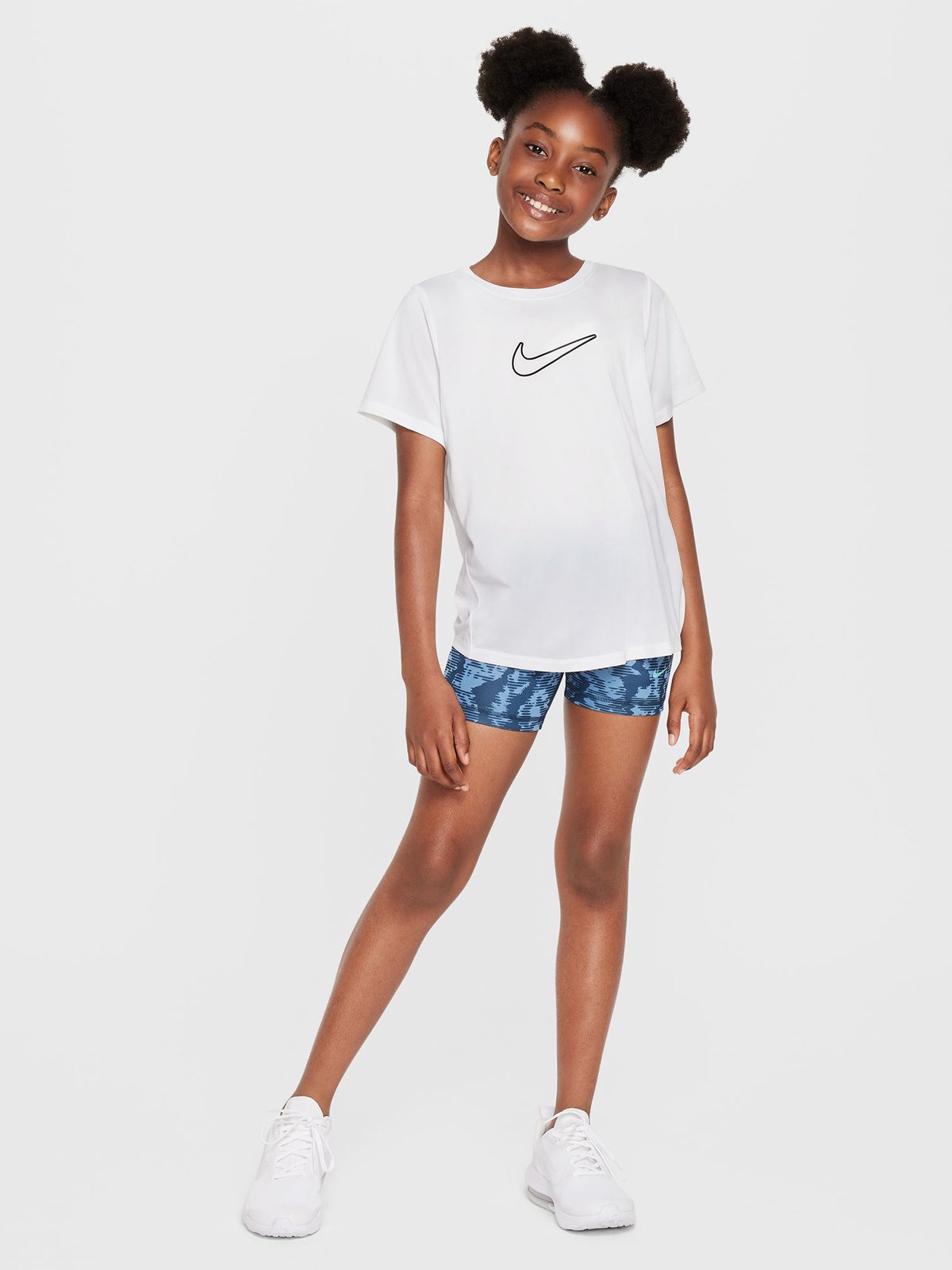 Nike One Fitted Tee Hvit