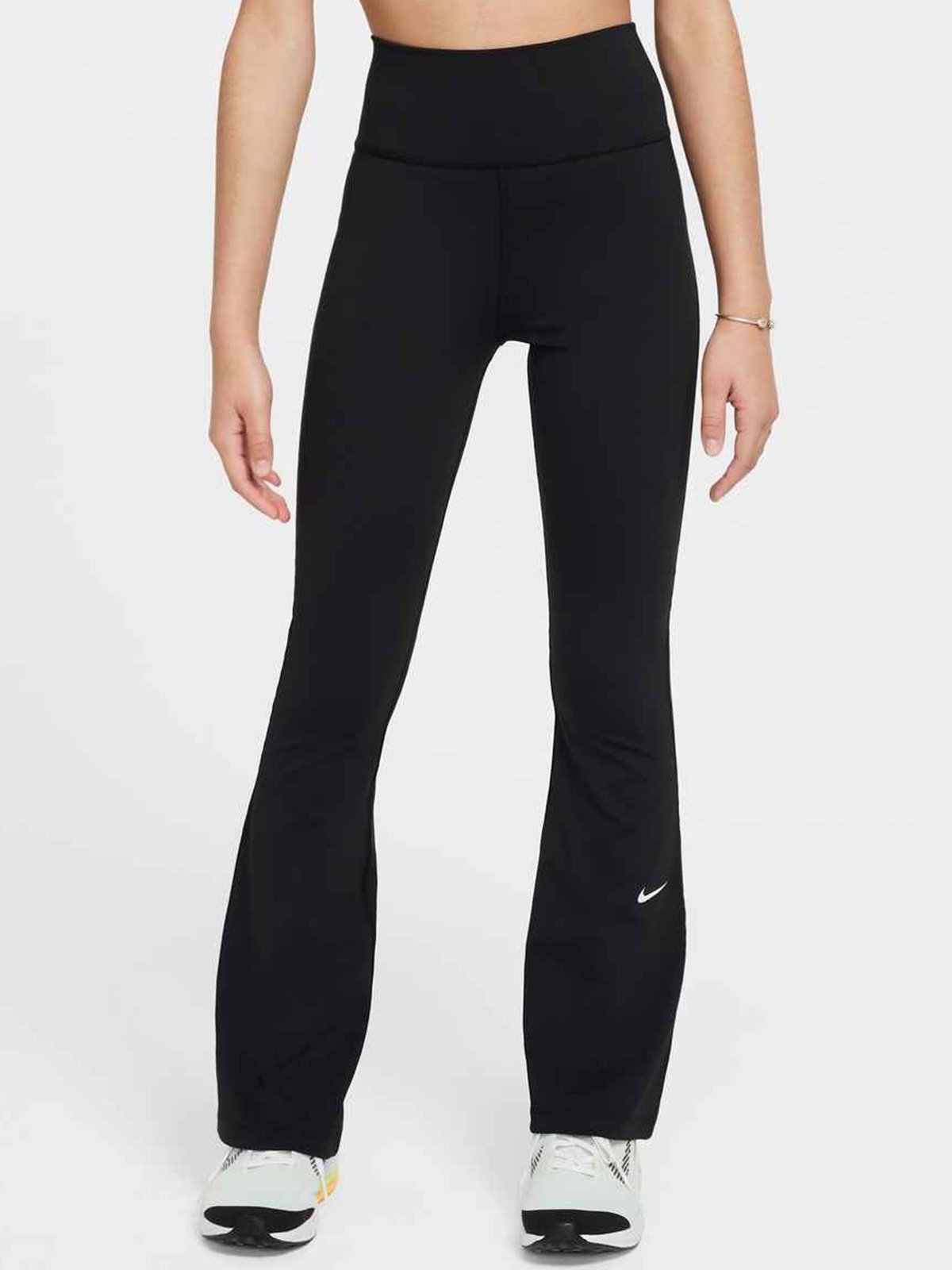 Nike One Dri-FIT Flared Leggings Black / White
