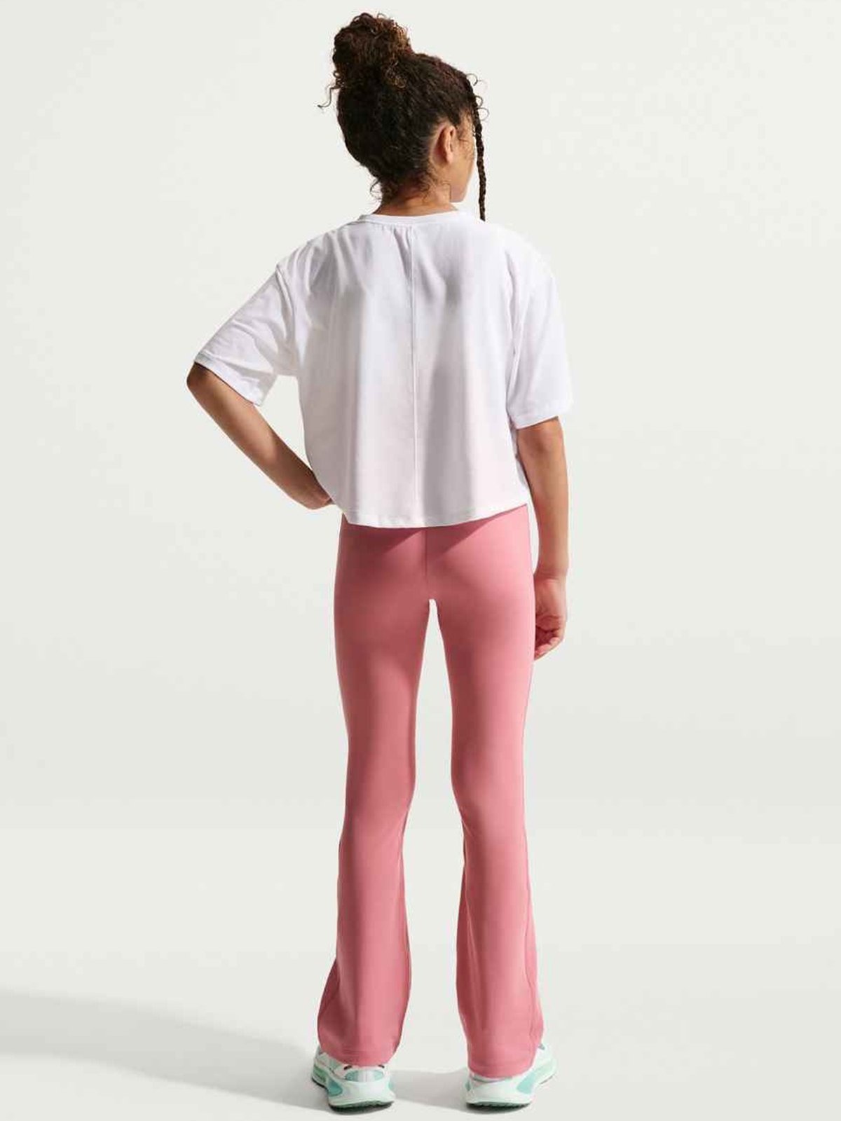 Nike One Dri-FIT Flared Leggings Peony / White