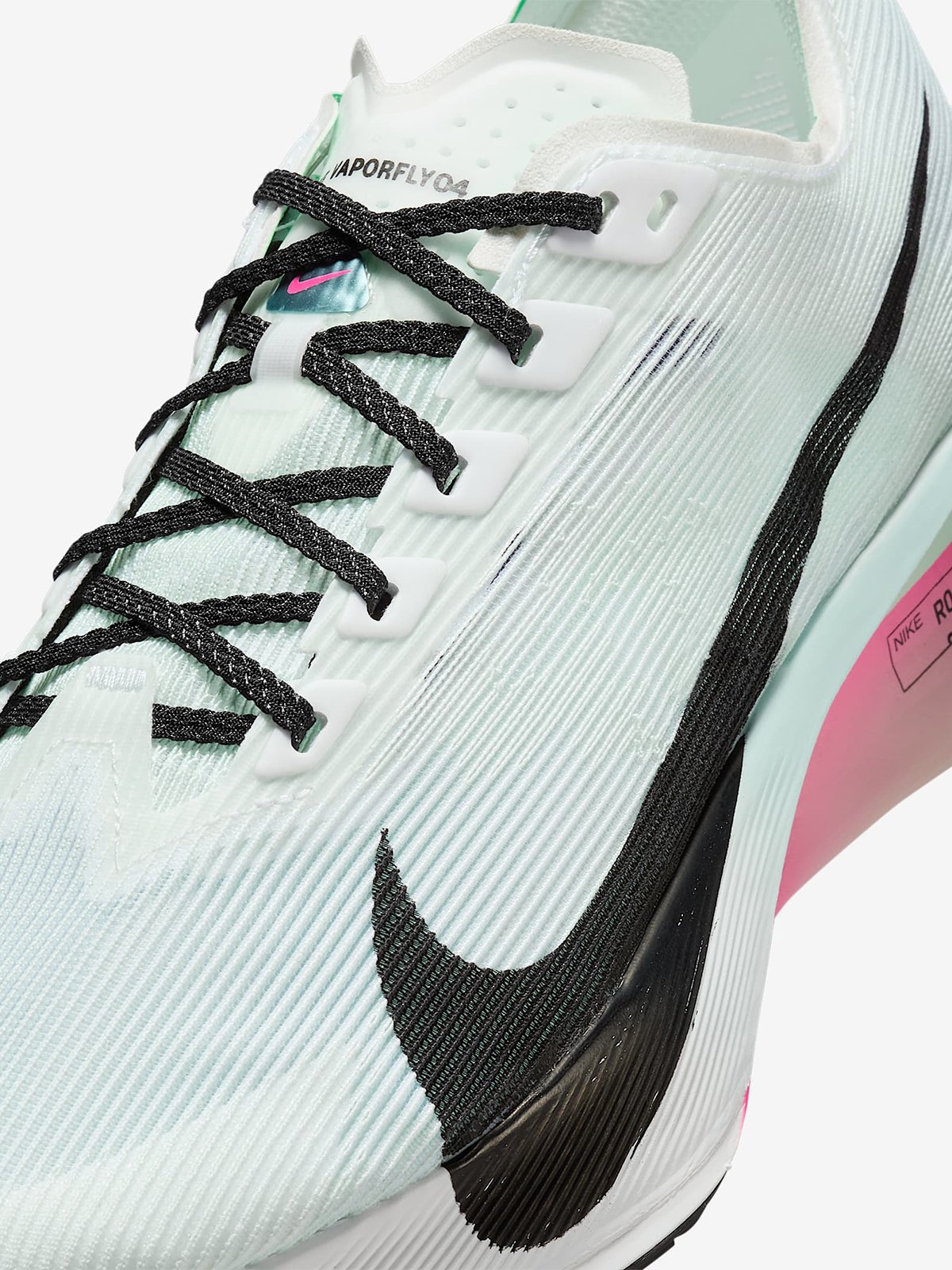 Nike ZoomX Vaporfly Next% 4 Hvit/Hyper Pink/Mint Foam/Svart