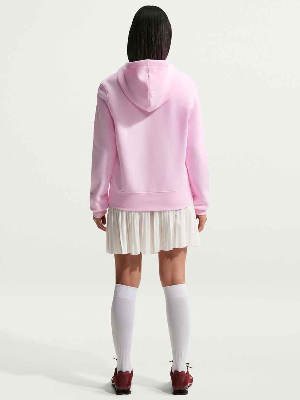 Nike Pheonix Fleece Standard Pullover Hoodie Pink Foam / Sail