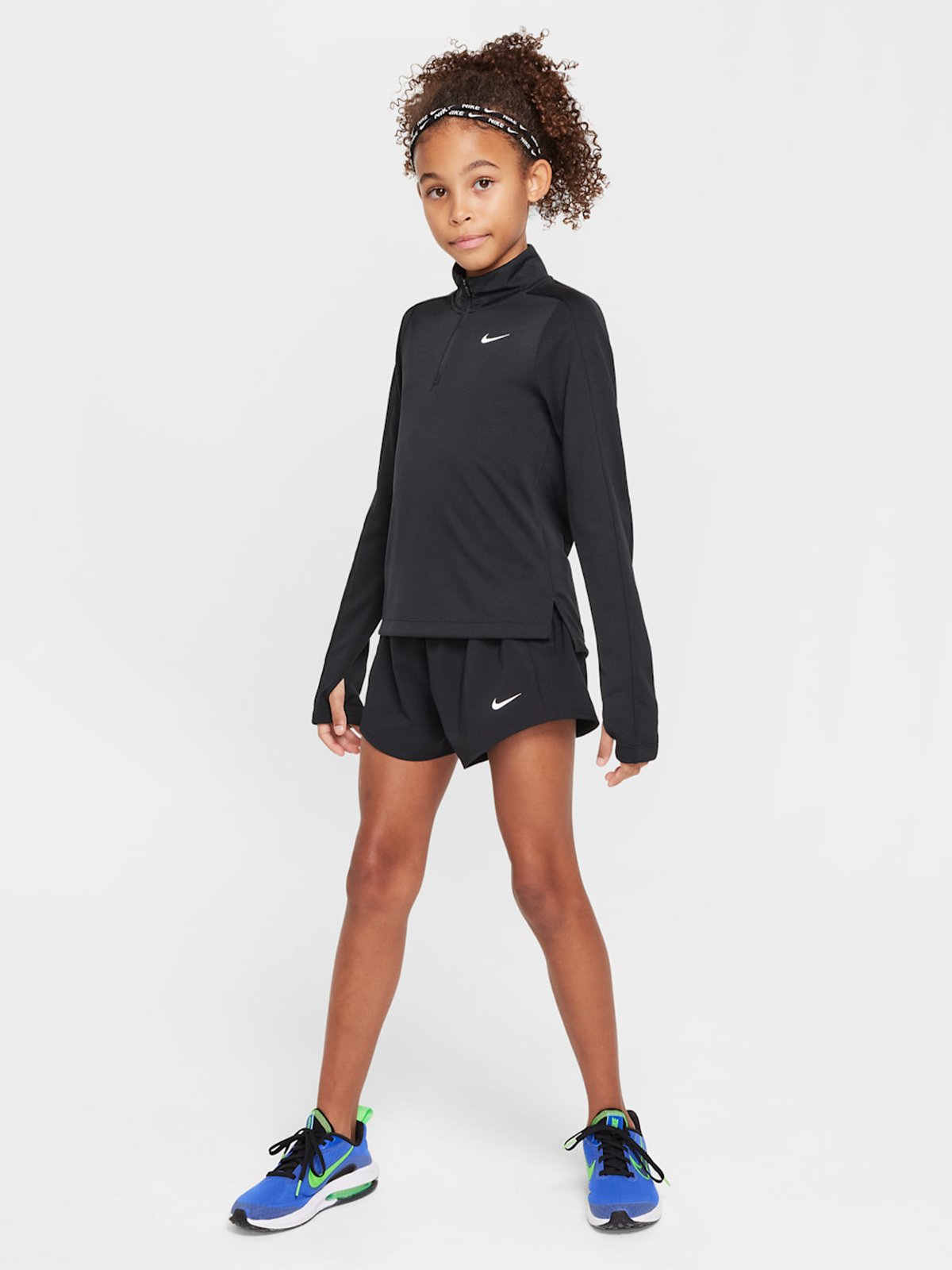 Nike One Dri-FIT 2 in 1 3" Shorts Black / White