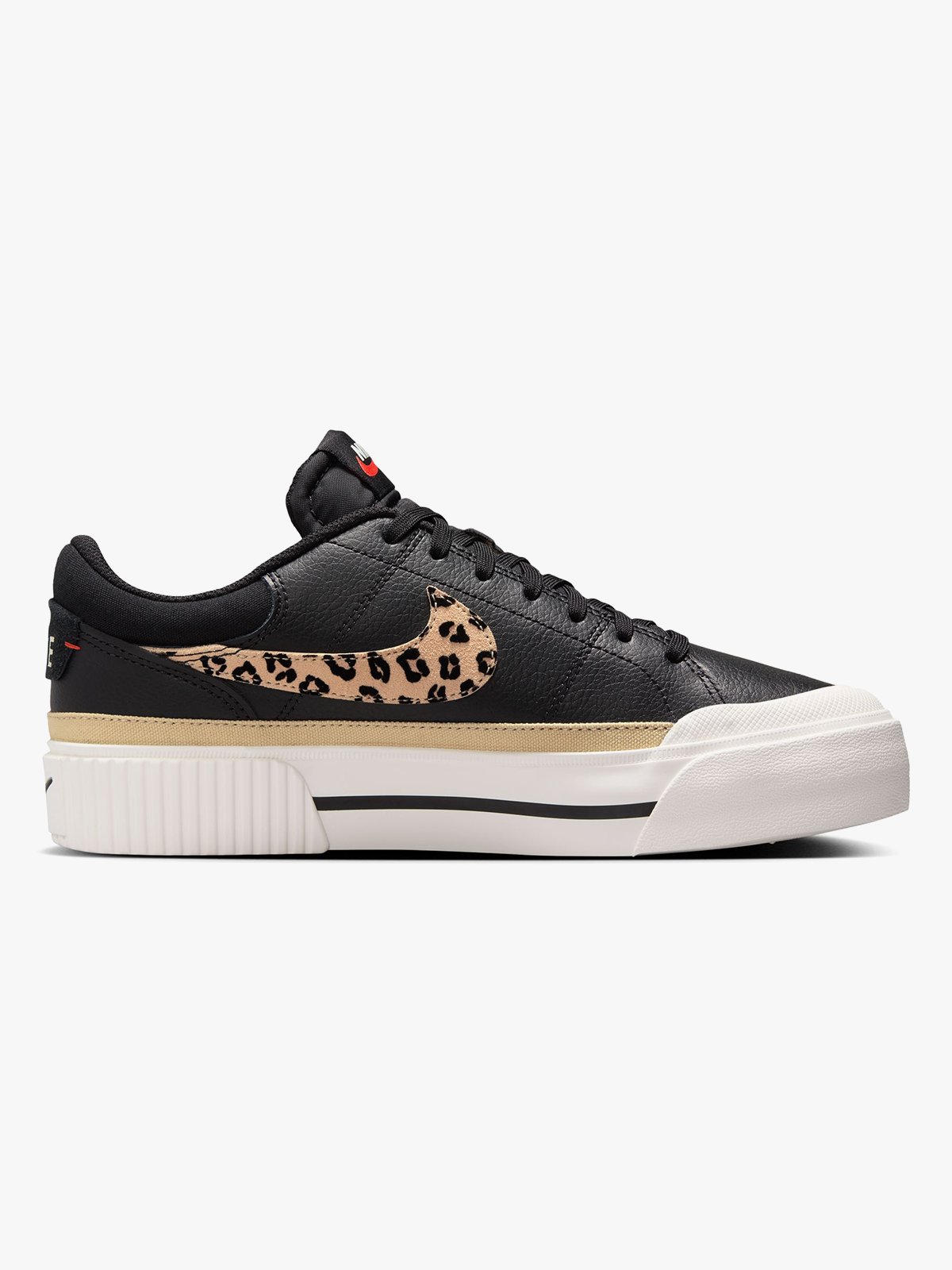 Nike Court Legacy Lift Black / Khaki / Sail / Picante Red