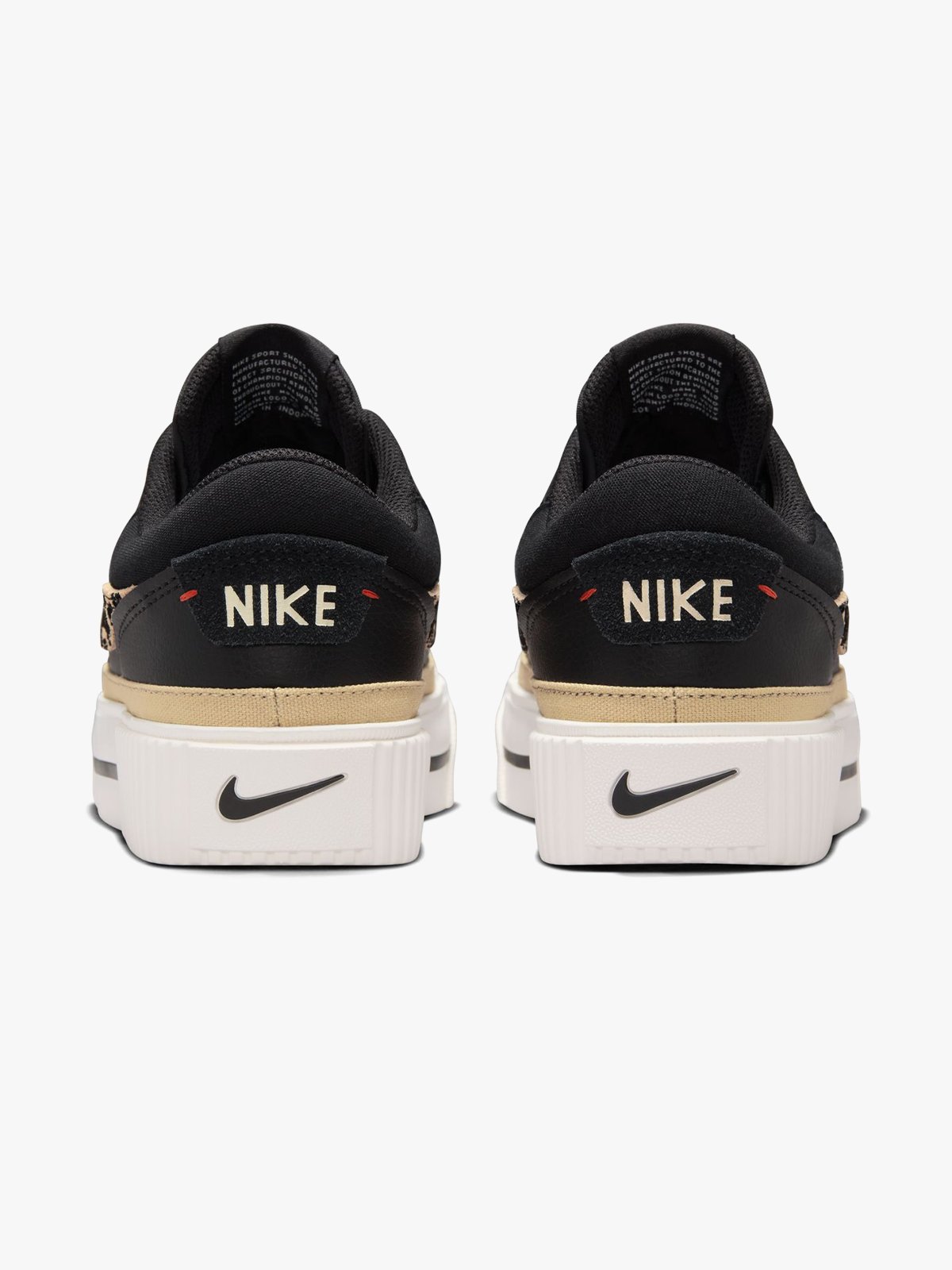 Nike Court Legacy Lift Black / Khaki / Sail / Picante Red