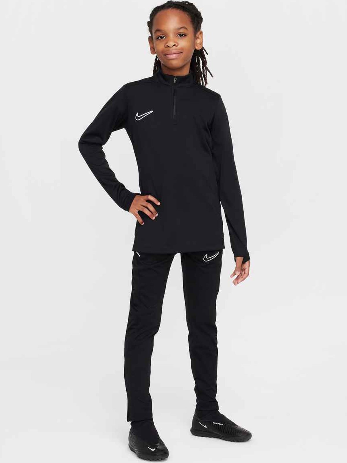 Nike Academy Dri-FIT Long-Sleeve 1/4-Zip Soccer Drill Black / White