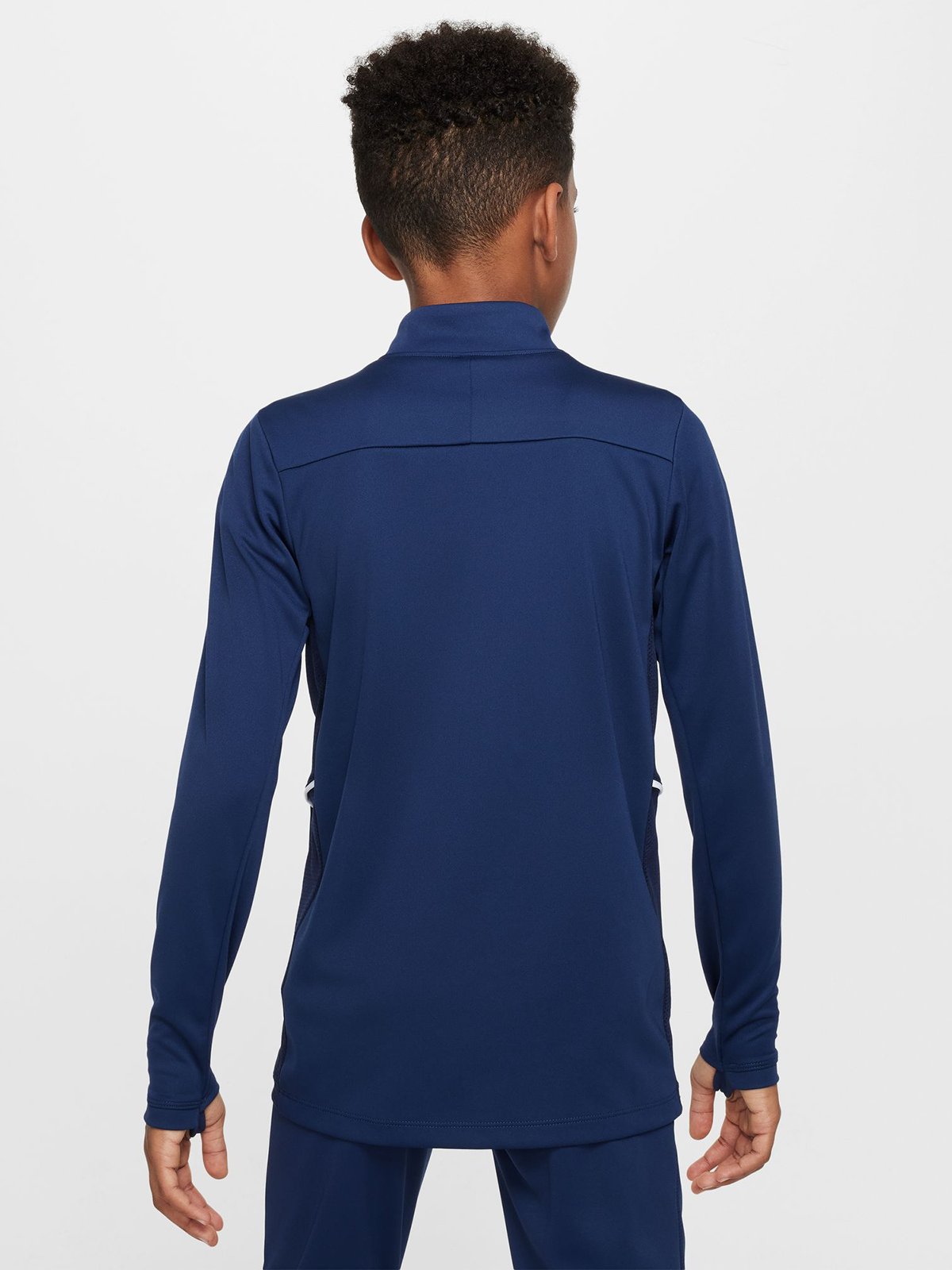 Nike Academy Dri-FIT Long-Sleeve 1/4-Zip Soccer Drill Midnight Navy / White