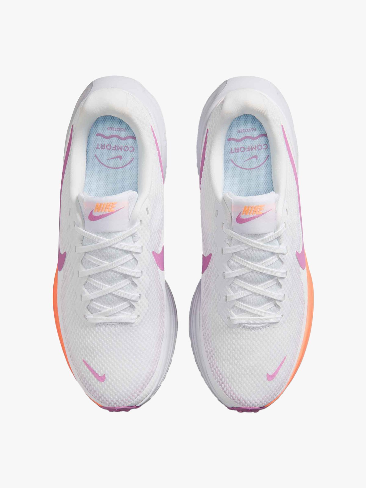 Nike Revolution 8 White / LT Magenta / Orange Pulse
