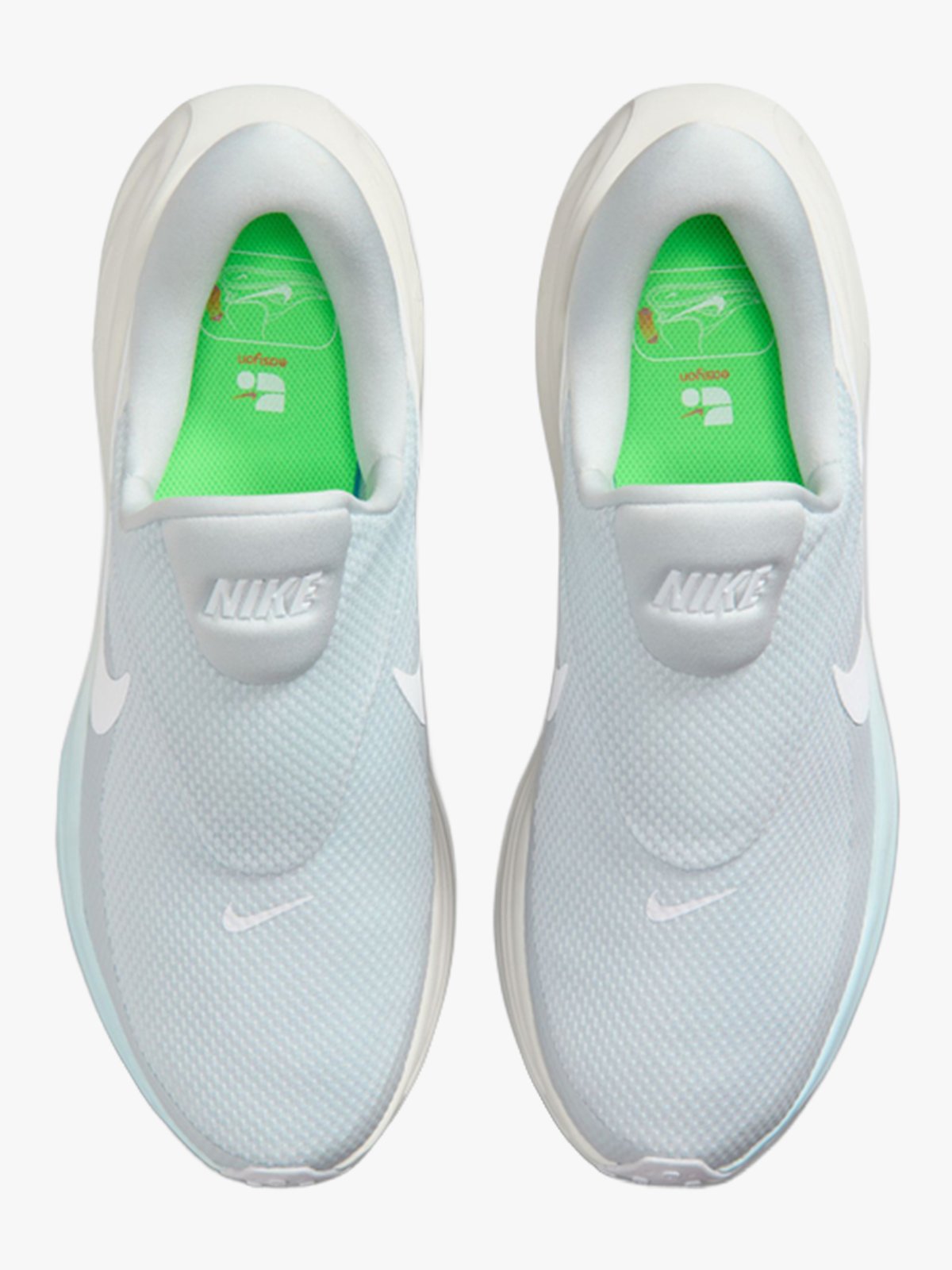 Nike Revolution 8 EasyOn Pure Platinum / Glacier Blue / Green Strike / White