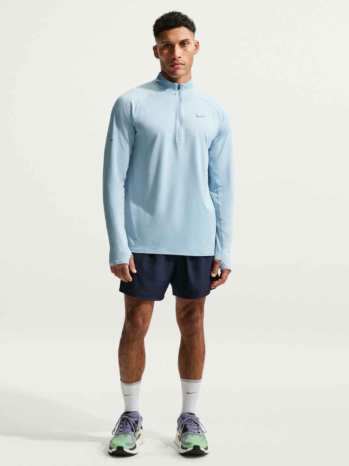 Nike Dri-Fit Stride Half-Zip Midlayer Armory Blue / Reflective Silver