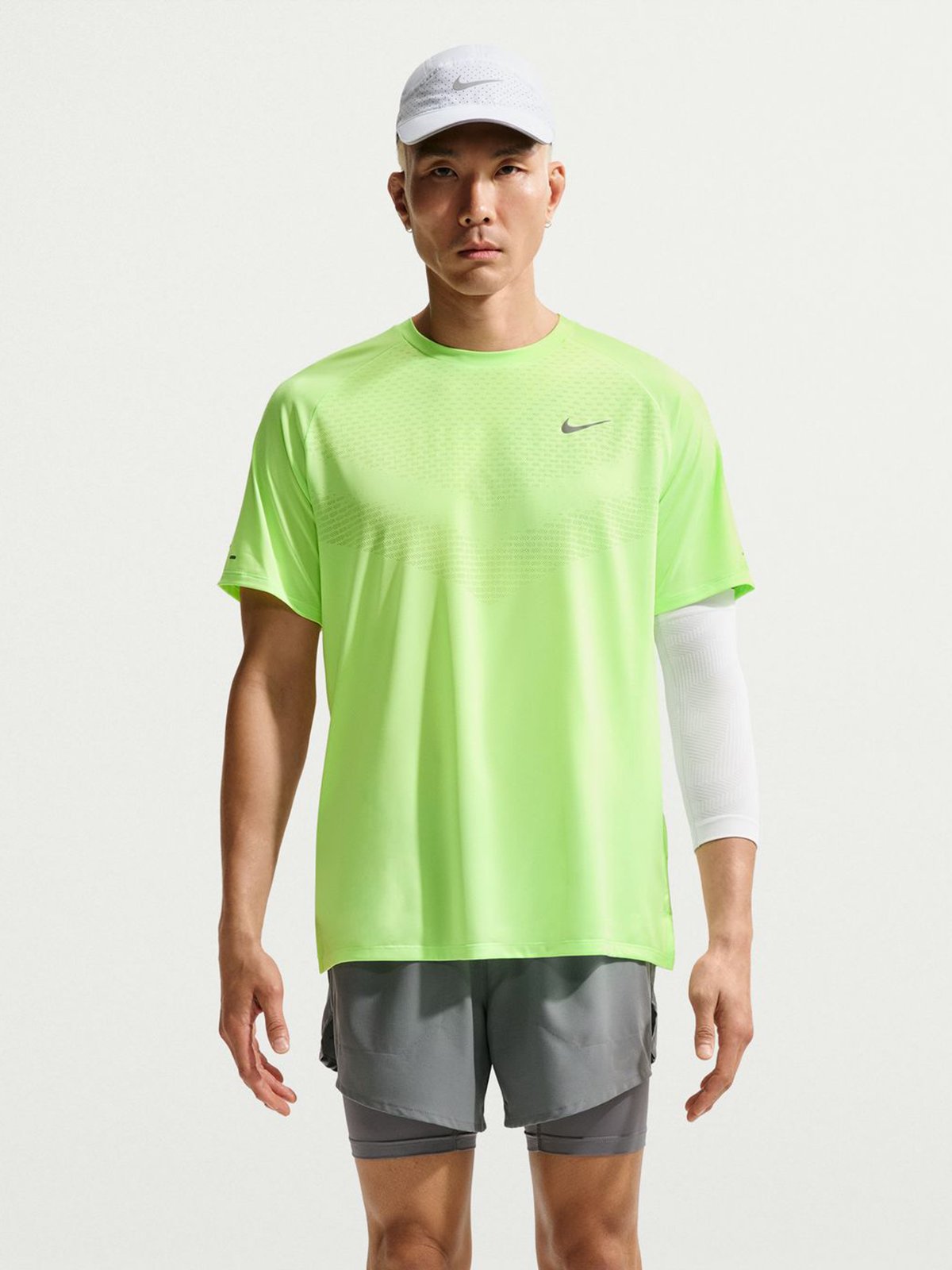 Nike Dri-Fit Advanced Stride Short Sleeve Top Lime Blast / Reflective Silver