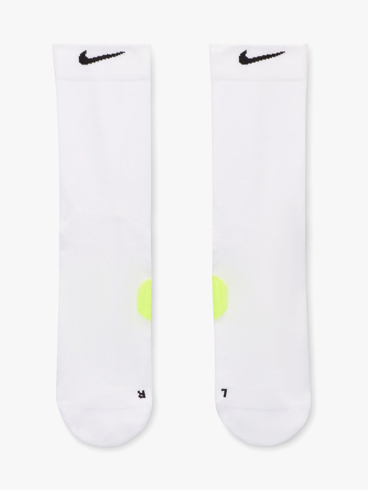 Nike Fast Midweight Crew 1 Pair 168 White / Volt / Black