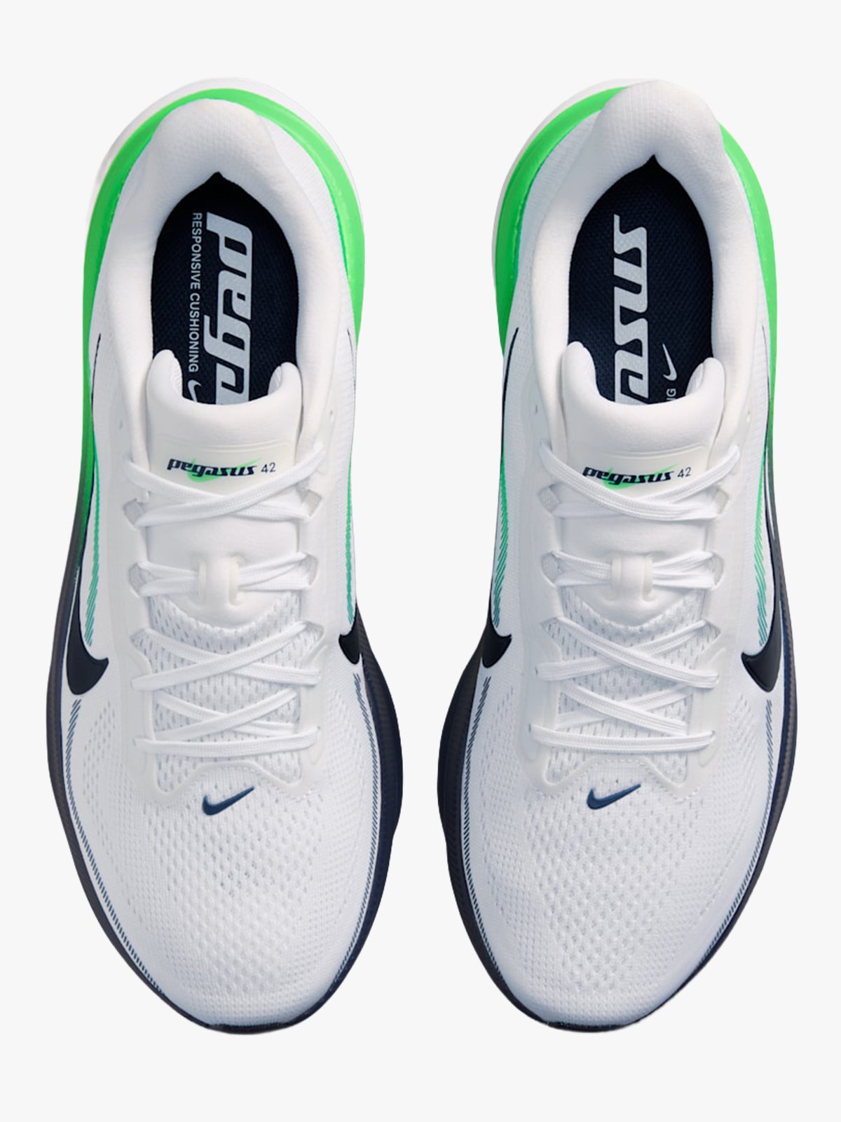Nike Pegasus 42 White / Green Spark / Midnight