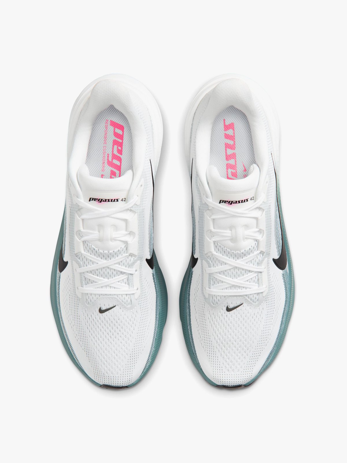 Nike Pegasus 42 White / Black / Mineral Slate / Hyper Pink