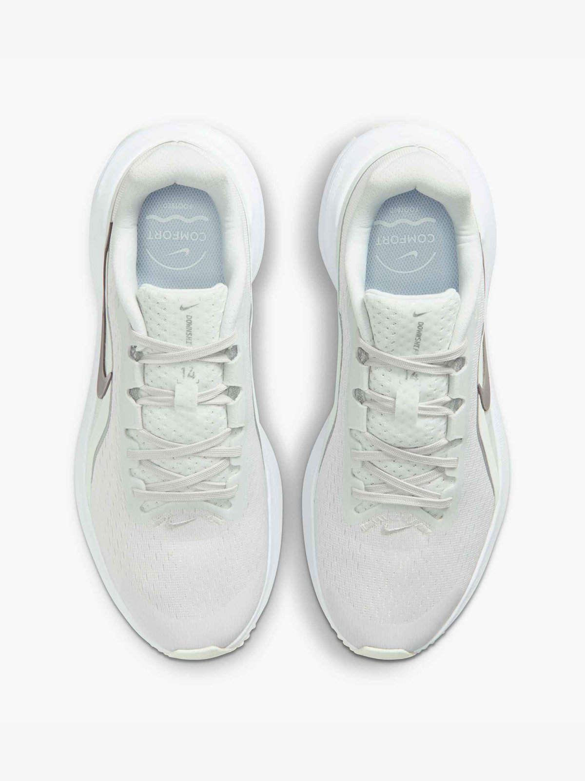 Nike Downshifter 14 Off White / Metallic Silver / Barely Green