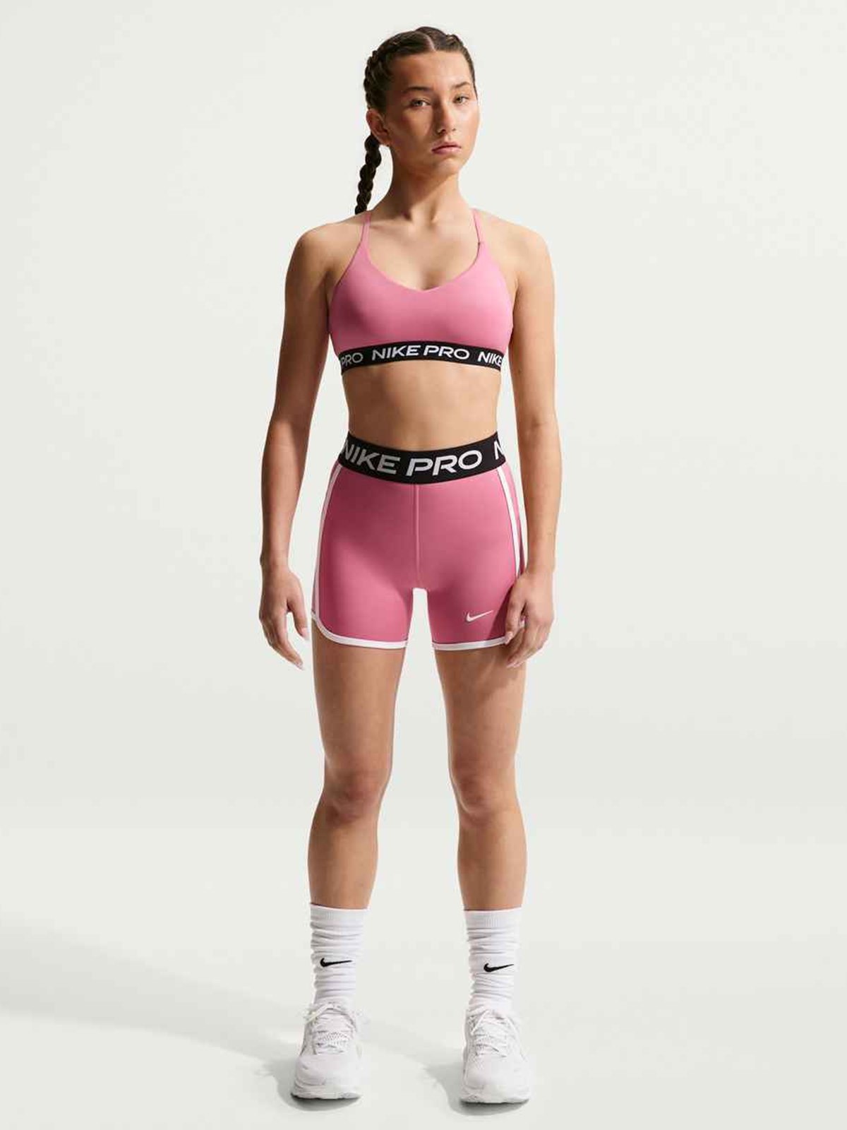 Nike Pro Indy Bra Peony / Black / White