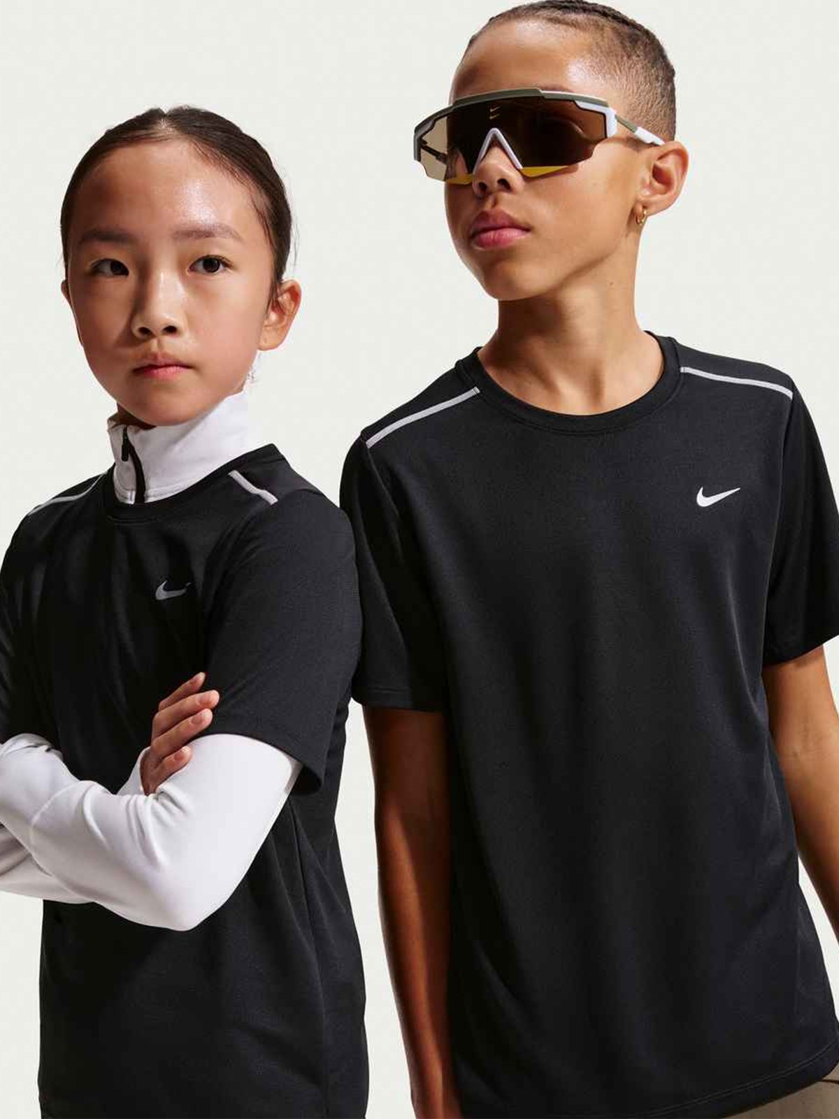 Nike Miler Tee Black / Reflective Silver