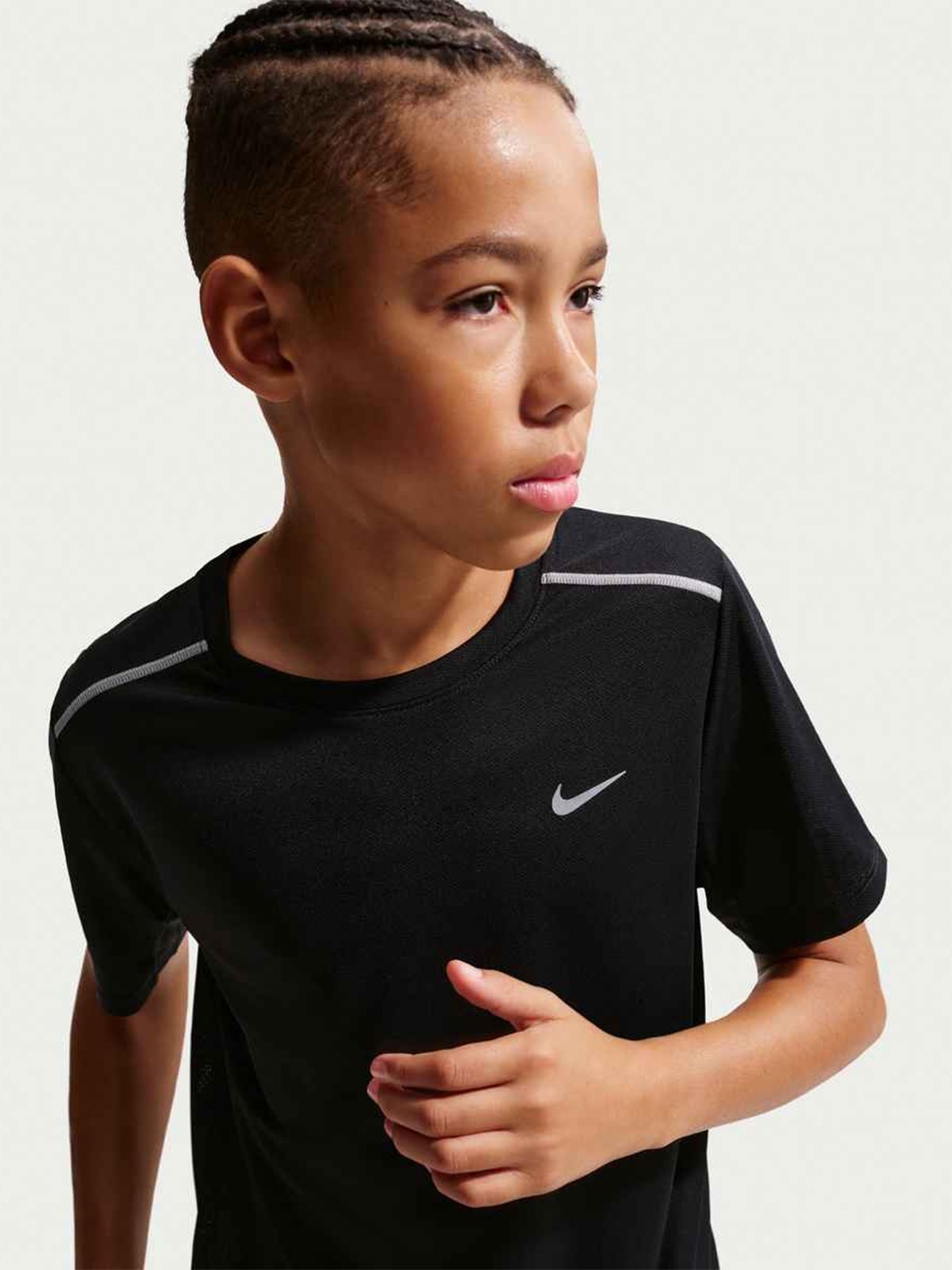 Nike Miler Tee Black / Reflective Silver