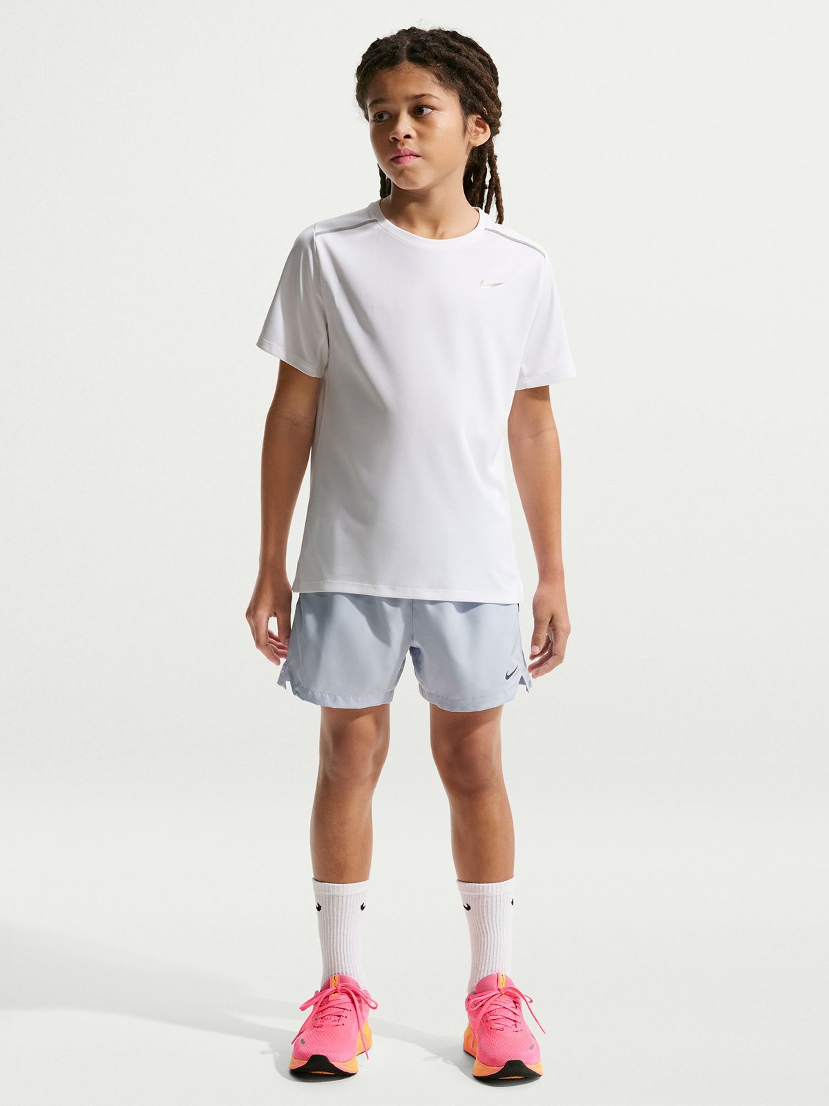 Nike Miler Tee White / Reflective Silver