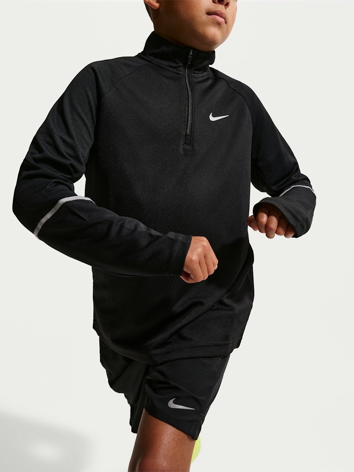 Nike Miler 1/4 Zip Black