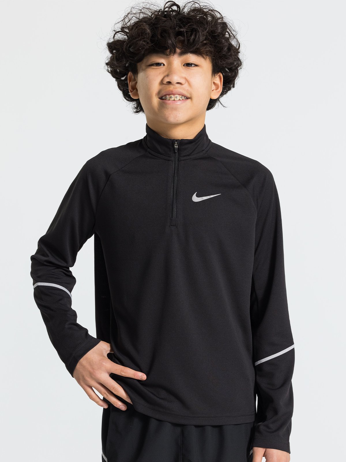 Nike Miler 1/4 Zip Black