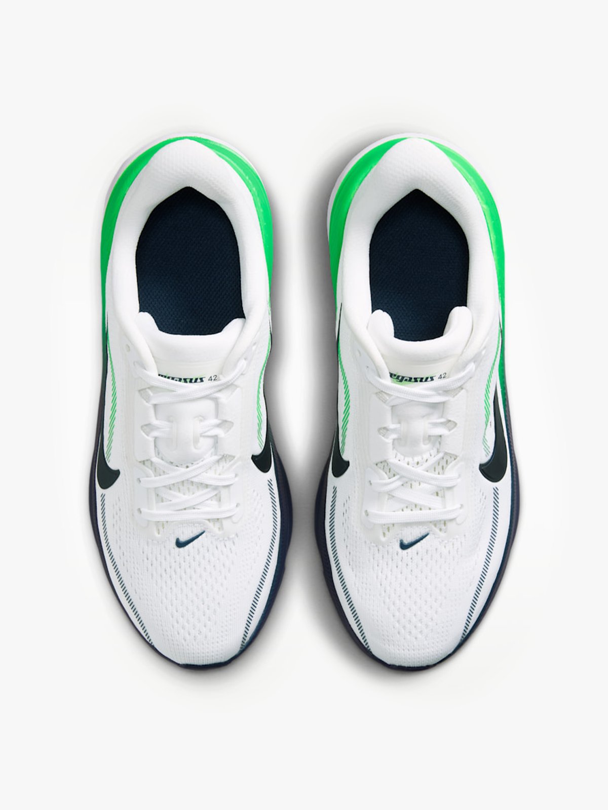 Nike Pegasus 42 Hvit / Green Spark / Midnight Navy
