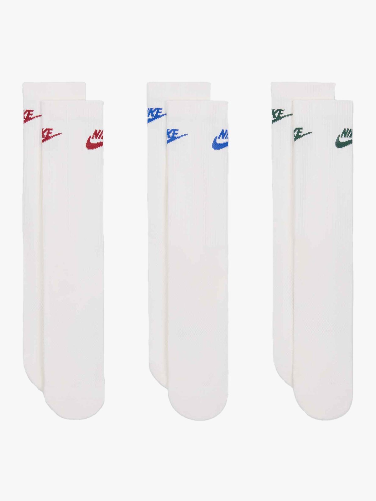 Nike Everyday Elevated Crew Socks 3-pack Multi-Color