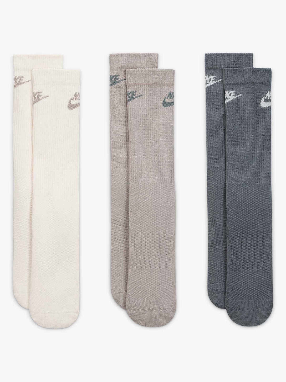 Nike Everyday Elevated Crew Socks 3-pack Flerfarget