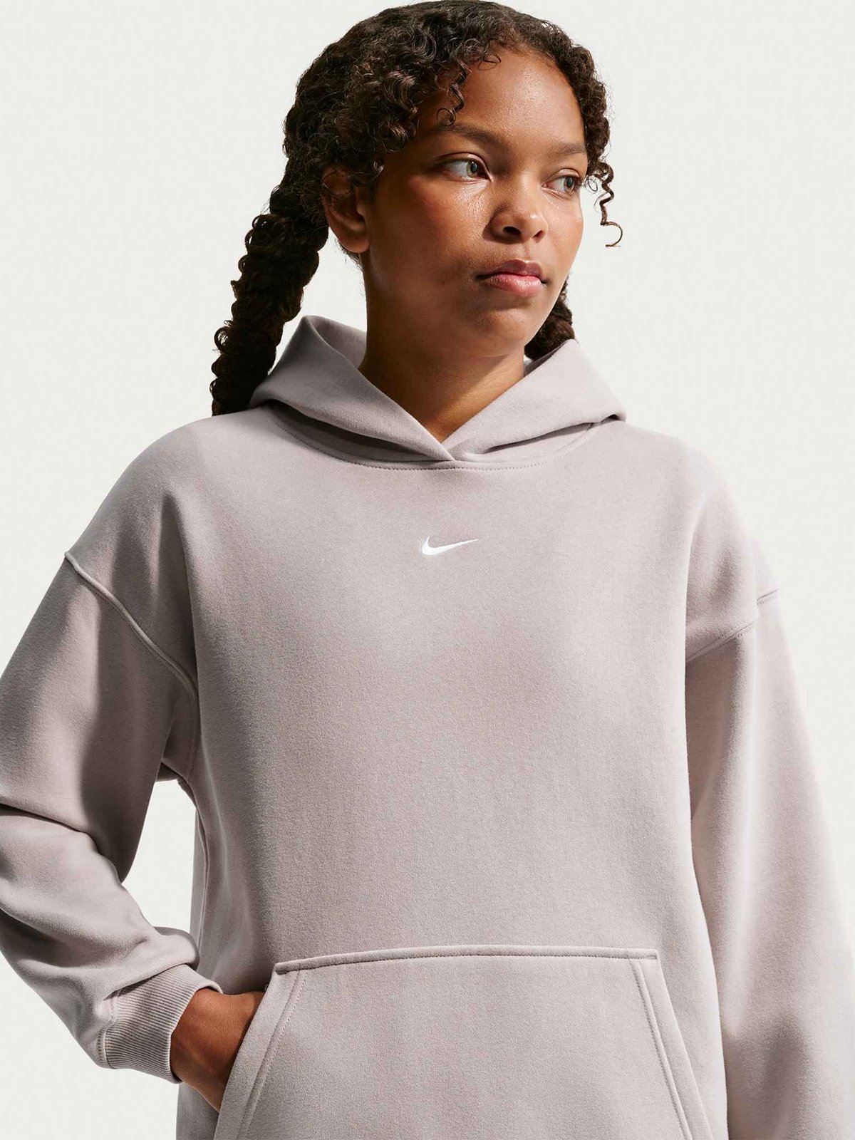 Nike Sportswear Studio Fleece Moon Particle / White