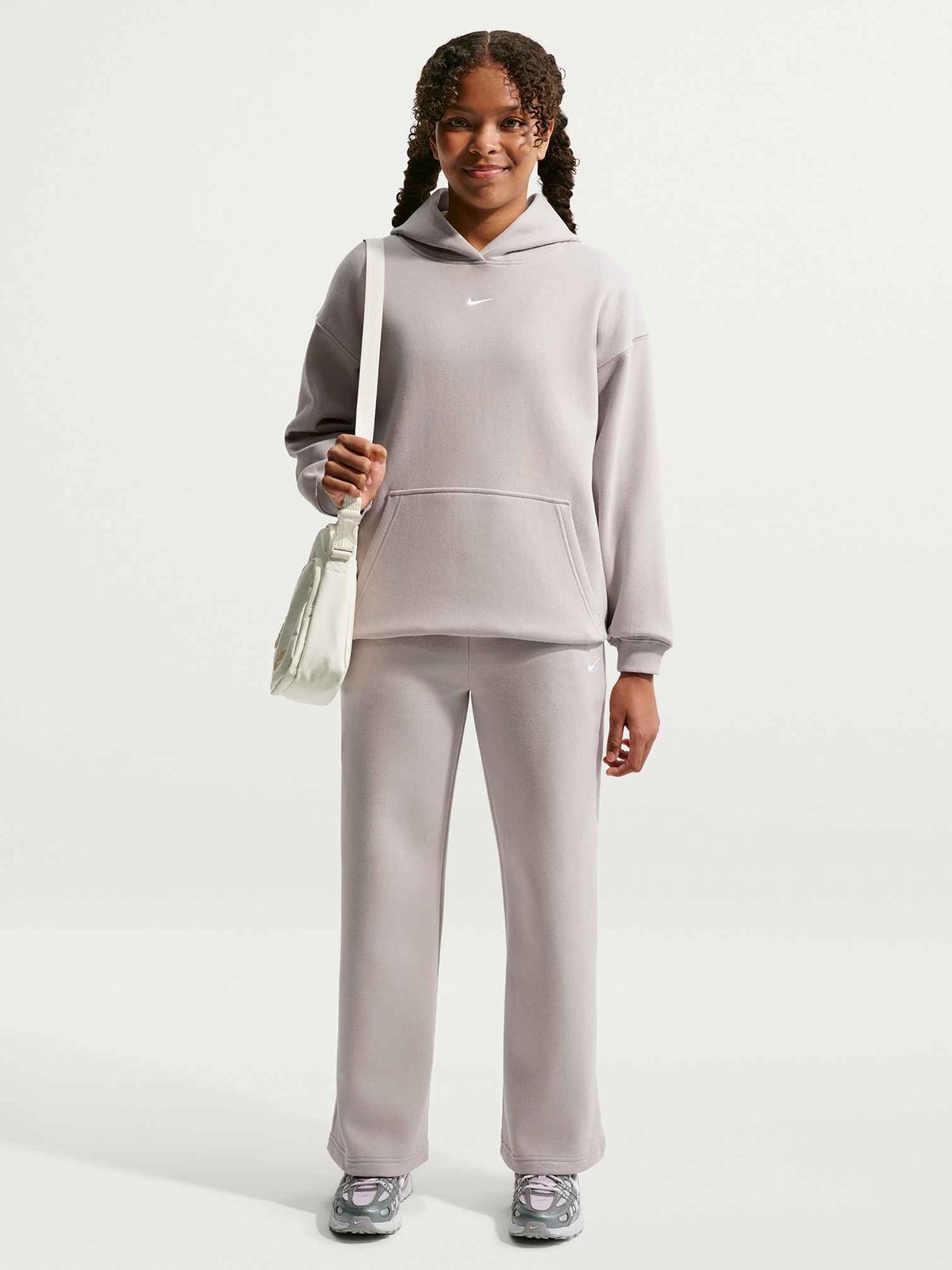 Nike Sportswear Studio Fleece Moon Particle / White