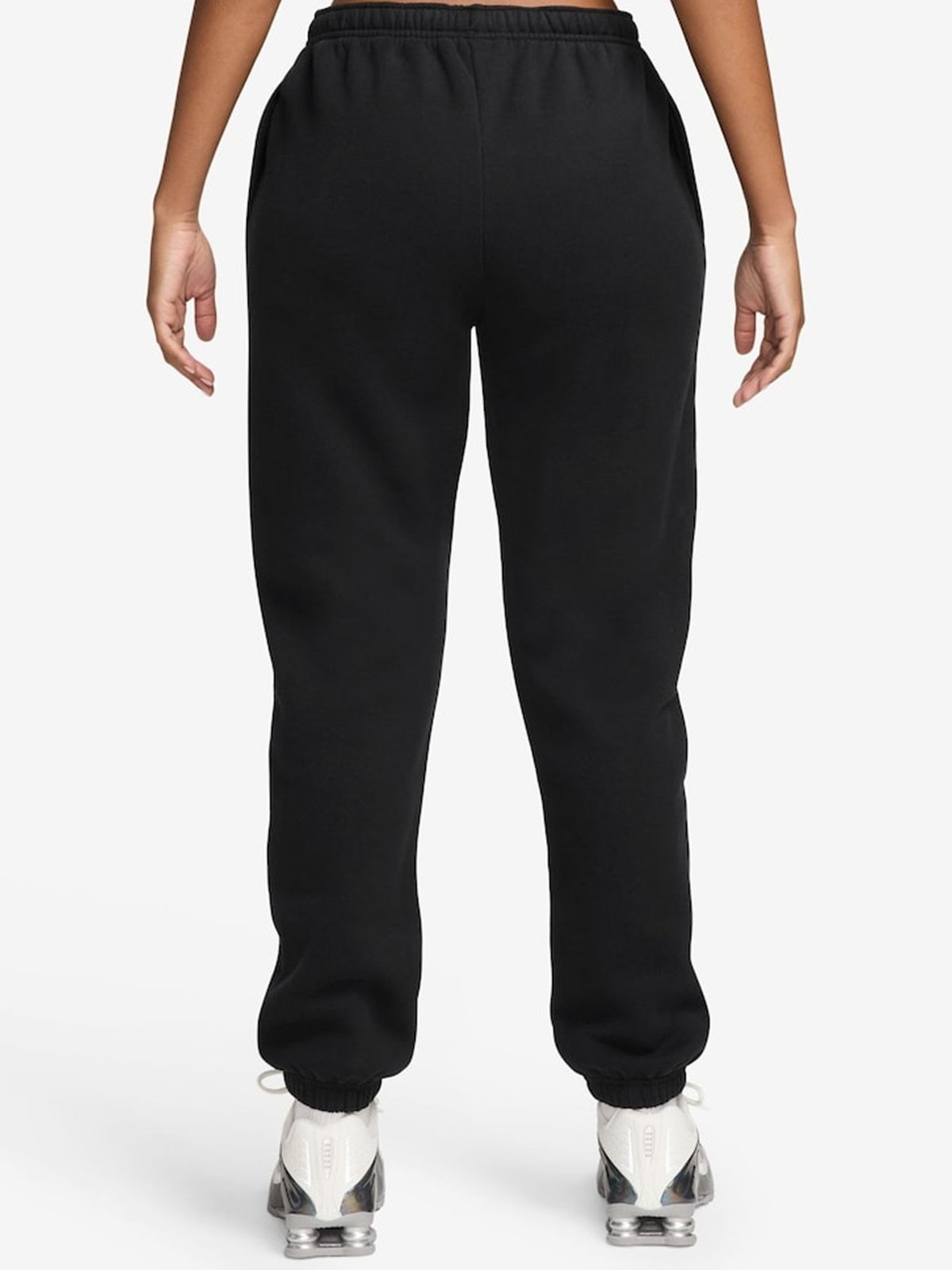 Nike Studio Fleece Mid-Rise Cuffed Pants Black