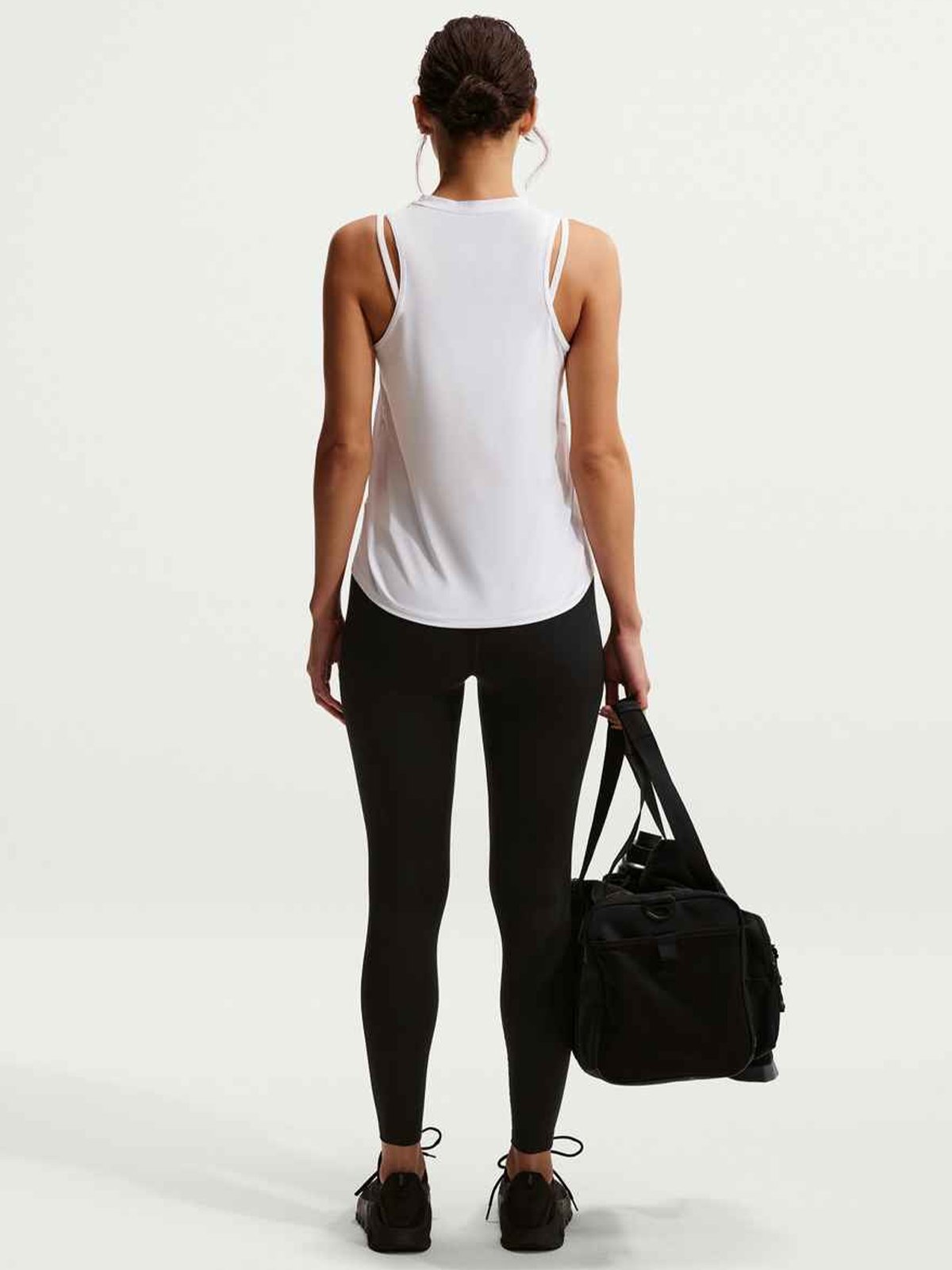 Nike One Dri-Fit High-Waisted 7/8 Leggings Useam Black / White