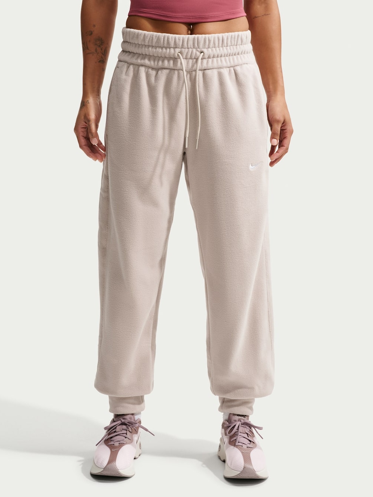 Nike One Therma-Fit Polar Fleece Jogger Beige