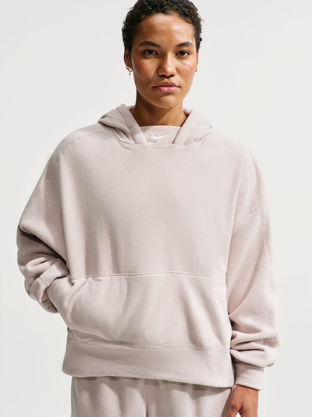 Nike One Therma-Fit Polar Fleece Pullover Beige