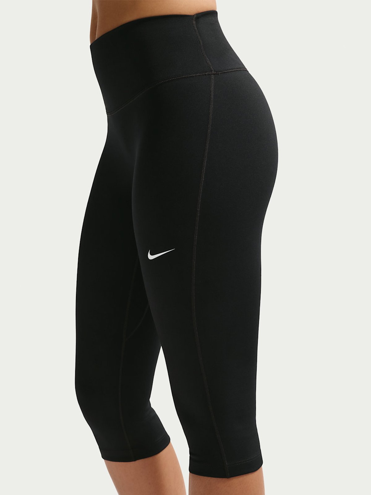 Nike One Dri-Fit High-Waisted Capri Leggings Useam Black / White